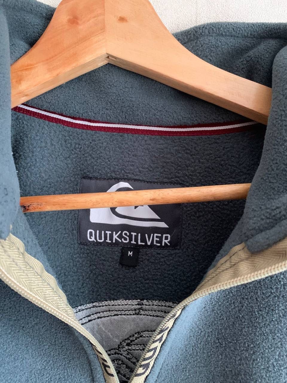Quiksilver × Vintage Vintage Quicksilver Fleece Jacket 1/4 Zip Big Logo Size US M / EU 48-50 / 2 - 6 Thumbnail