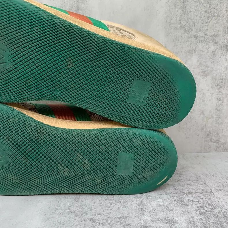 Gucci Gucci Green Tail Dirty Sneakers Size 42-2508 Size US 11 / EU 44 - 9 Thumbnail
