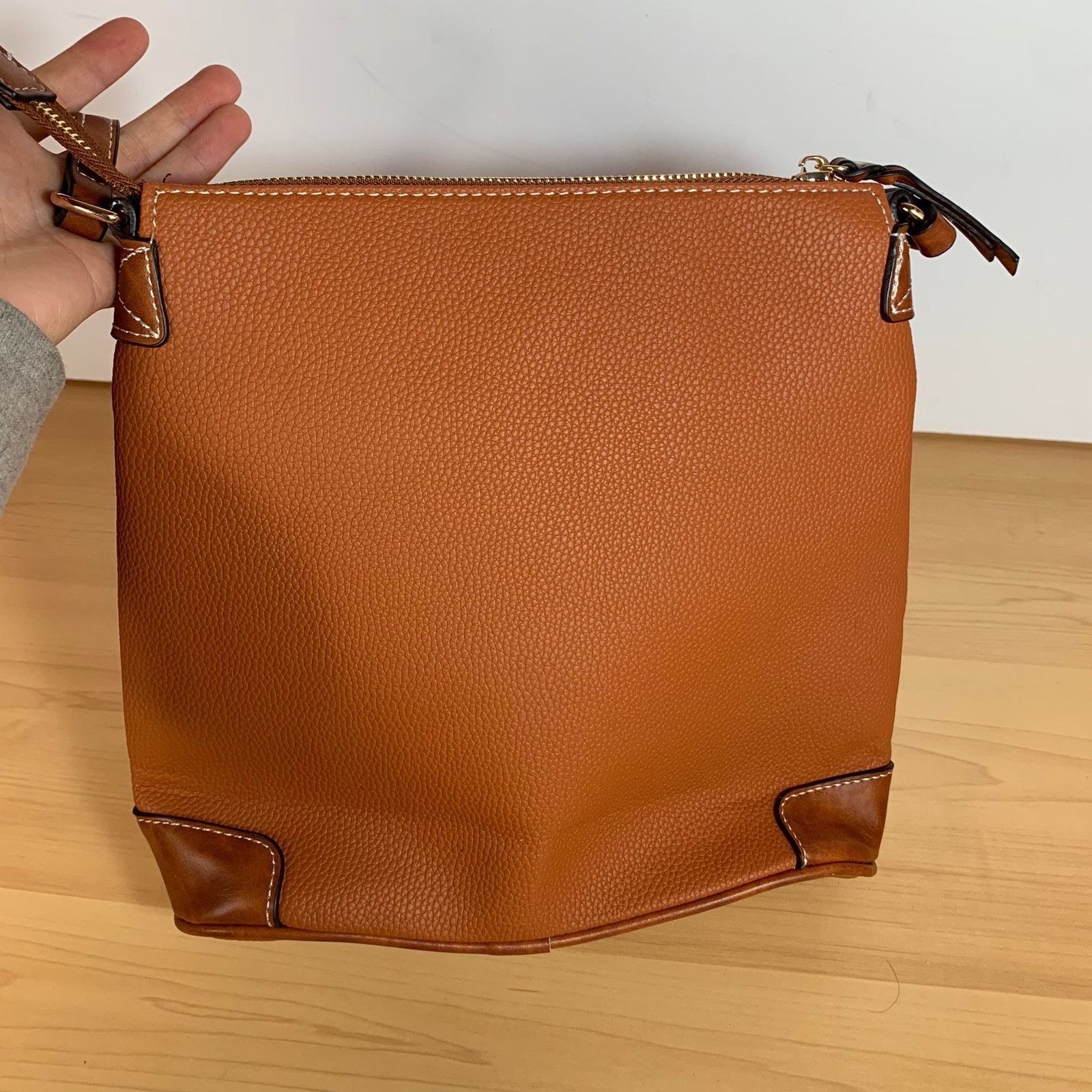 Other Women's Brown Faux Leather Crossbody Bag Size ONE SIZE - 3 Thumbnail