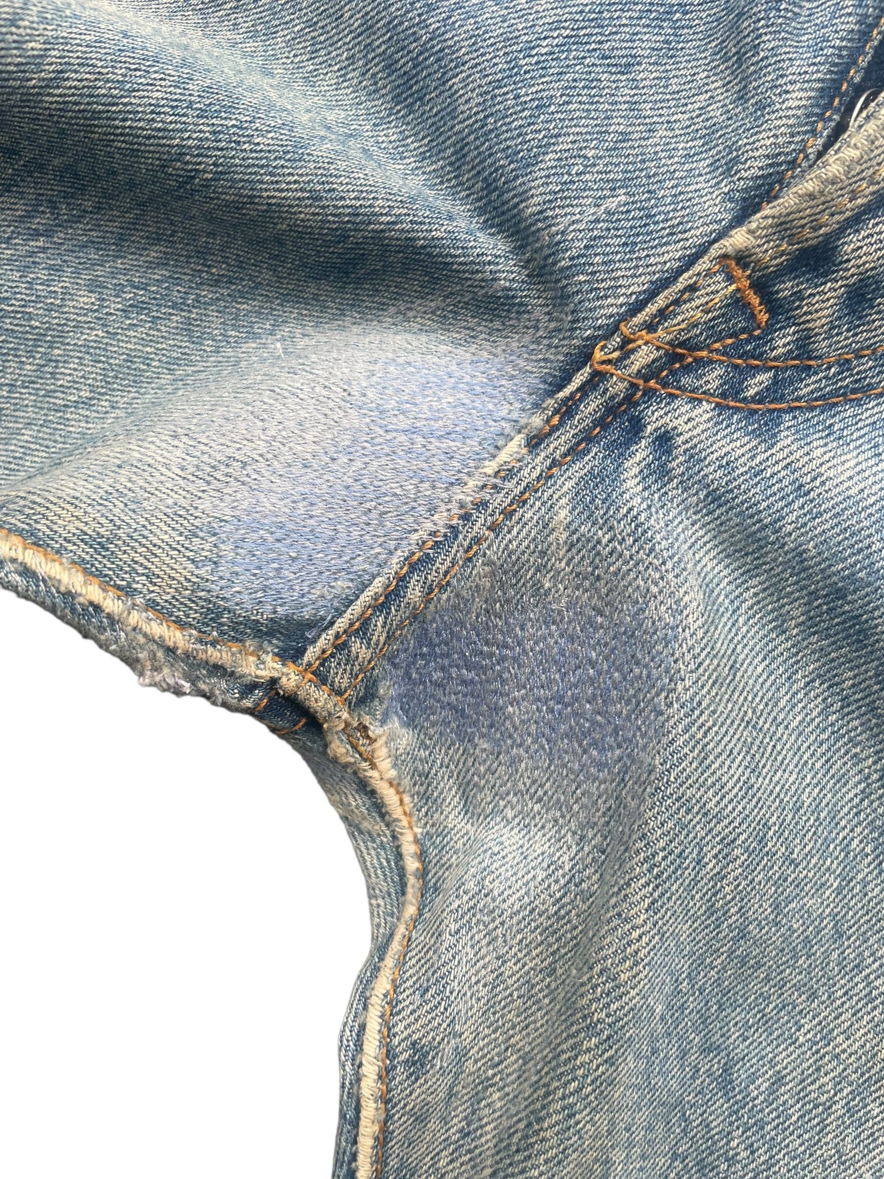 Levi's × Vintage Vintage Levis 501 e 2002 Mickey Faded Distresed Denim Size US 38 / EU 54 - 3 Thumbnail