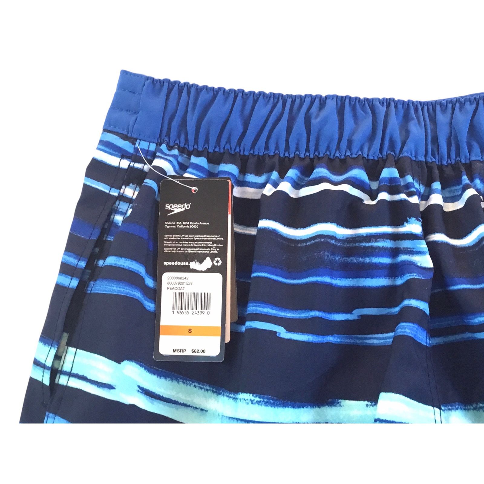 Speedo Speedo Boardshorts Swim Trunks Blue Stripe New Small NWT $62 Size US 30 / EU 46 - 6 Thumbnail
