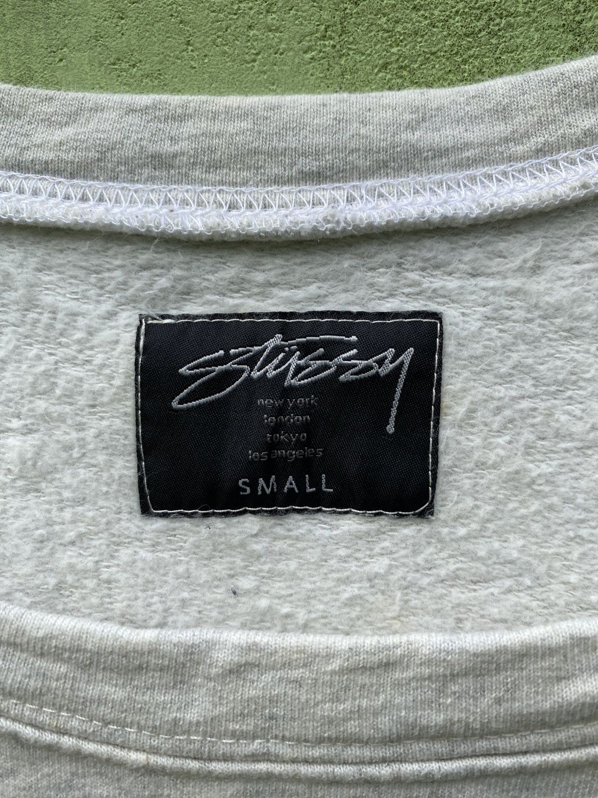 Stussy Stussy Vintage 80 Raglan Crewneck Classic Pullover Soft Grey Size S / US 4 / IT 40 - 8 Thumbnail