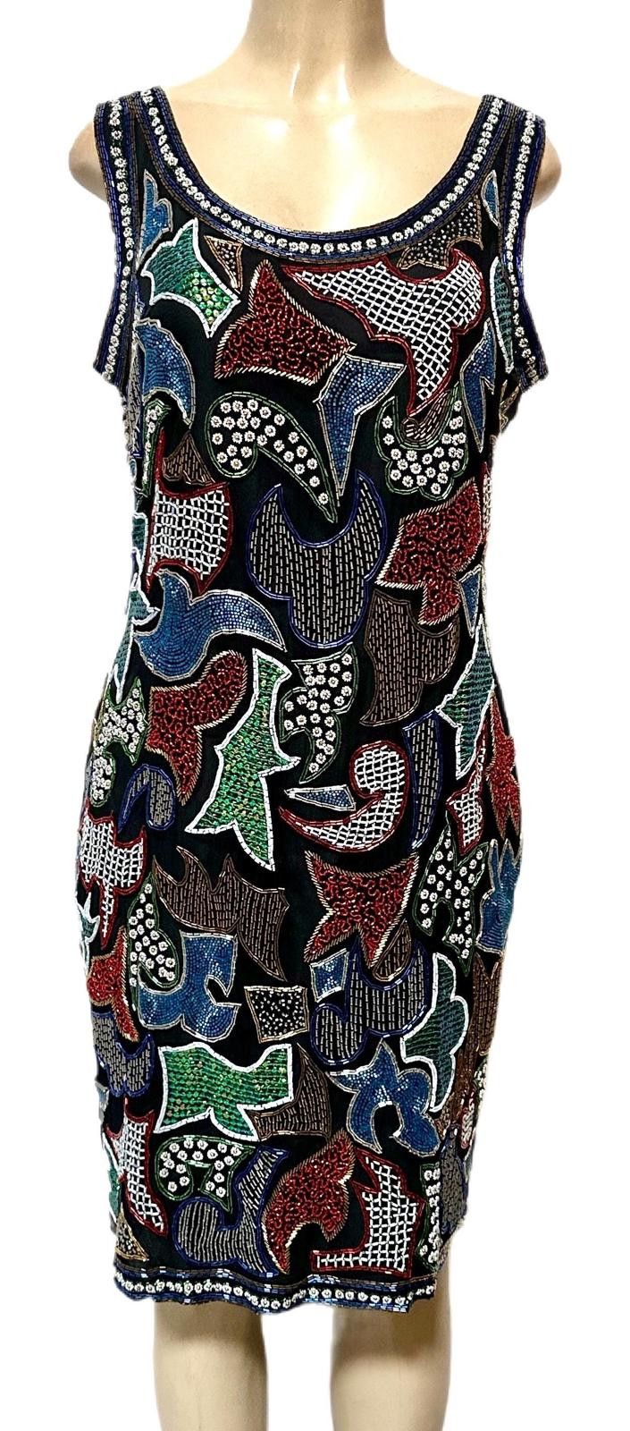 Other Sequin Black Multi Cocktail Dress size 12 Size XL / US 12-14 / IT 48-50 - 1 Preview