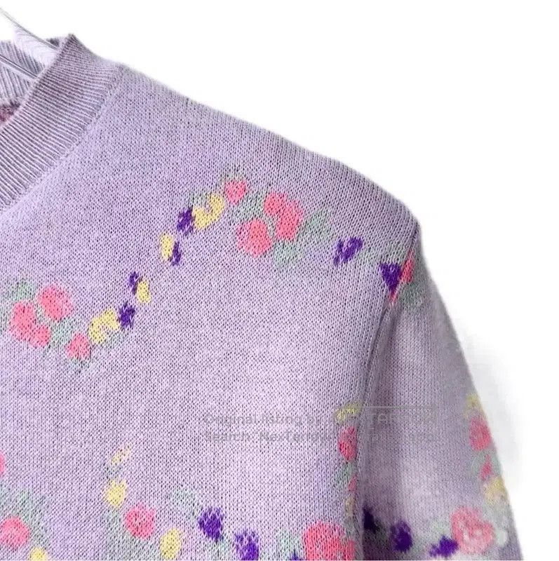 Miu Miu Miu Miu Lilac Cotton Blend Women's Sweatshirt . Size S / US 4 / IT 40 - 3 Thumbnail