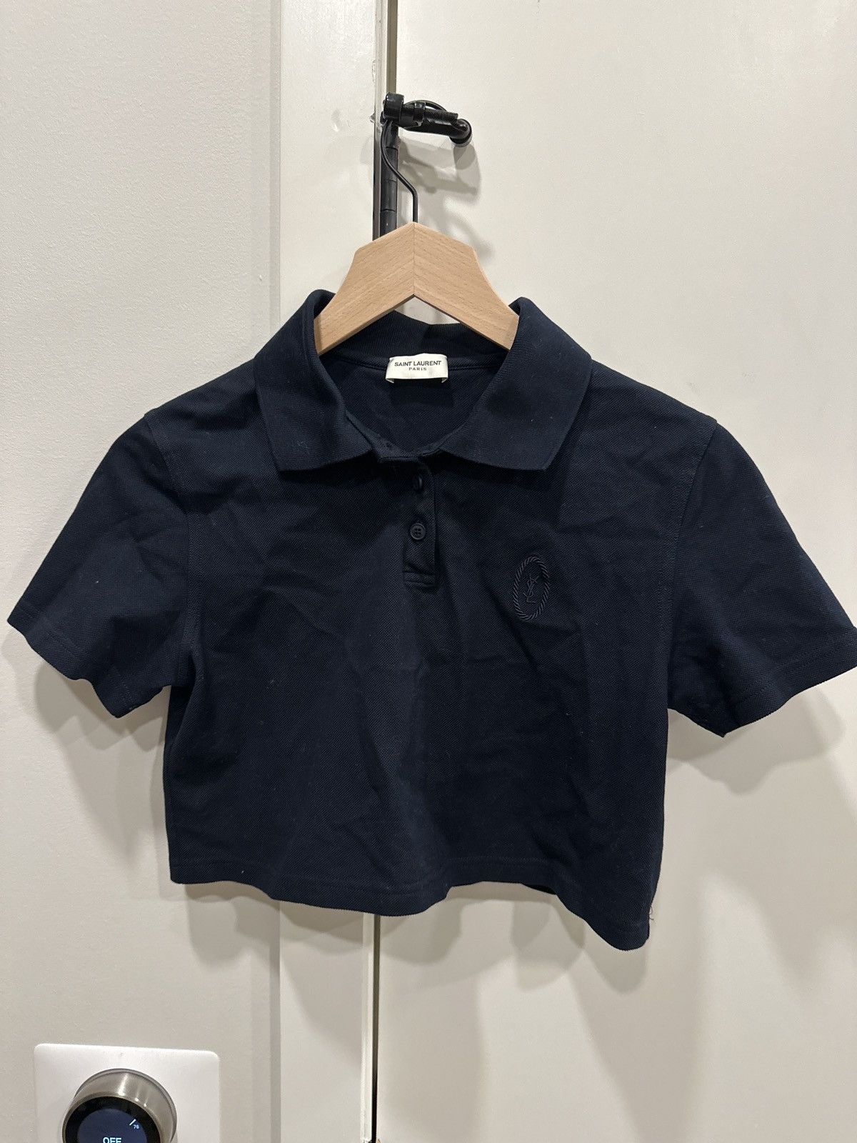 Saint Laurent Paris Saint Laurent crop polo Size S / US 4 / IT 40 - 1 Thumbnail
