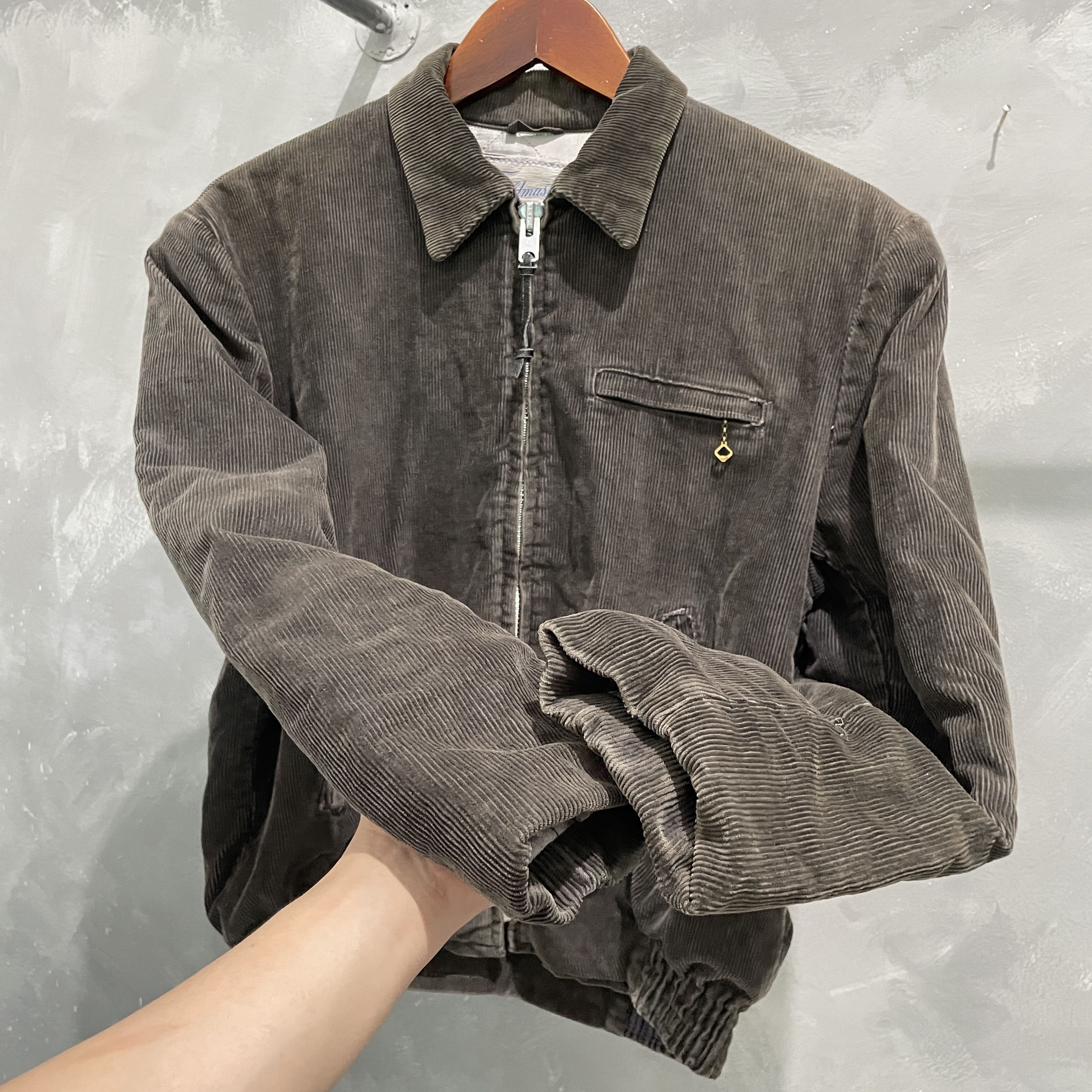 Vintage Rare Vintage 50s Bomber Corduroy Work Jacket Size US L / EU 52-54 / 3 - 8 Thumbnail