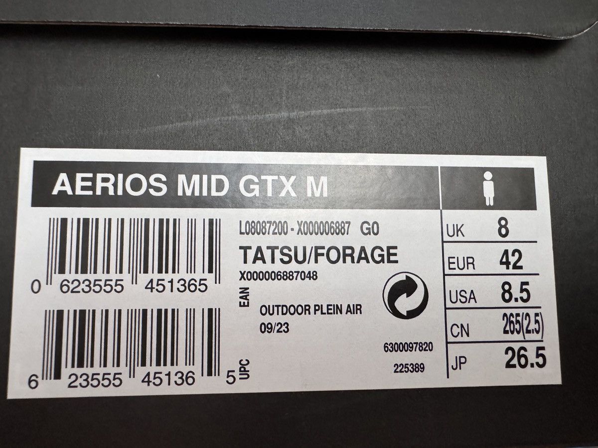 Arc'teryx Arcteryx Aerios Mid GTX Shoe MENS Tatsu / Forage 8 Size US 8.5 / EU 41-42 - 6 Thumbnail