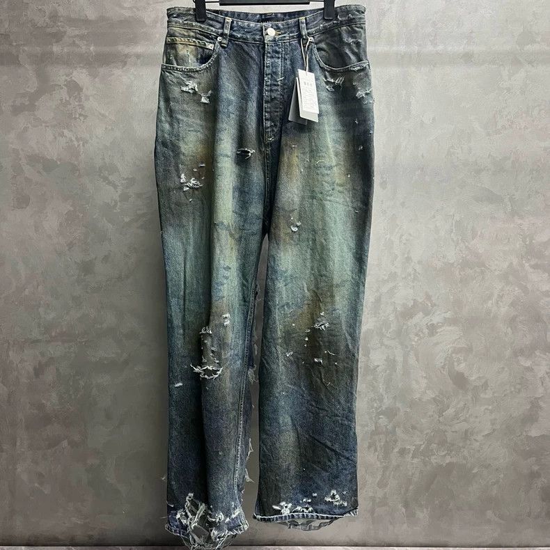 Balenciaga Balenciaga size m Blue washed-in ripped raw-edge jeans 250 Size US 28 / EU 44 - 1 Thumbnail