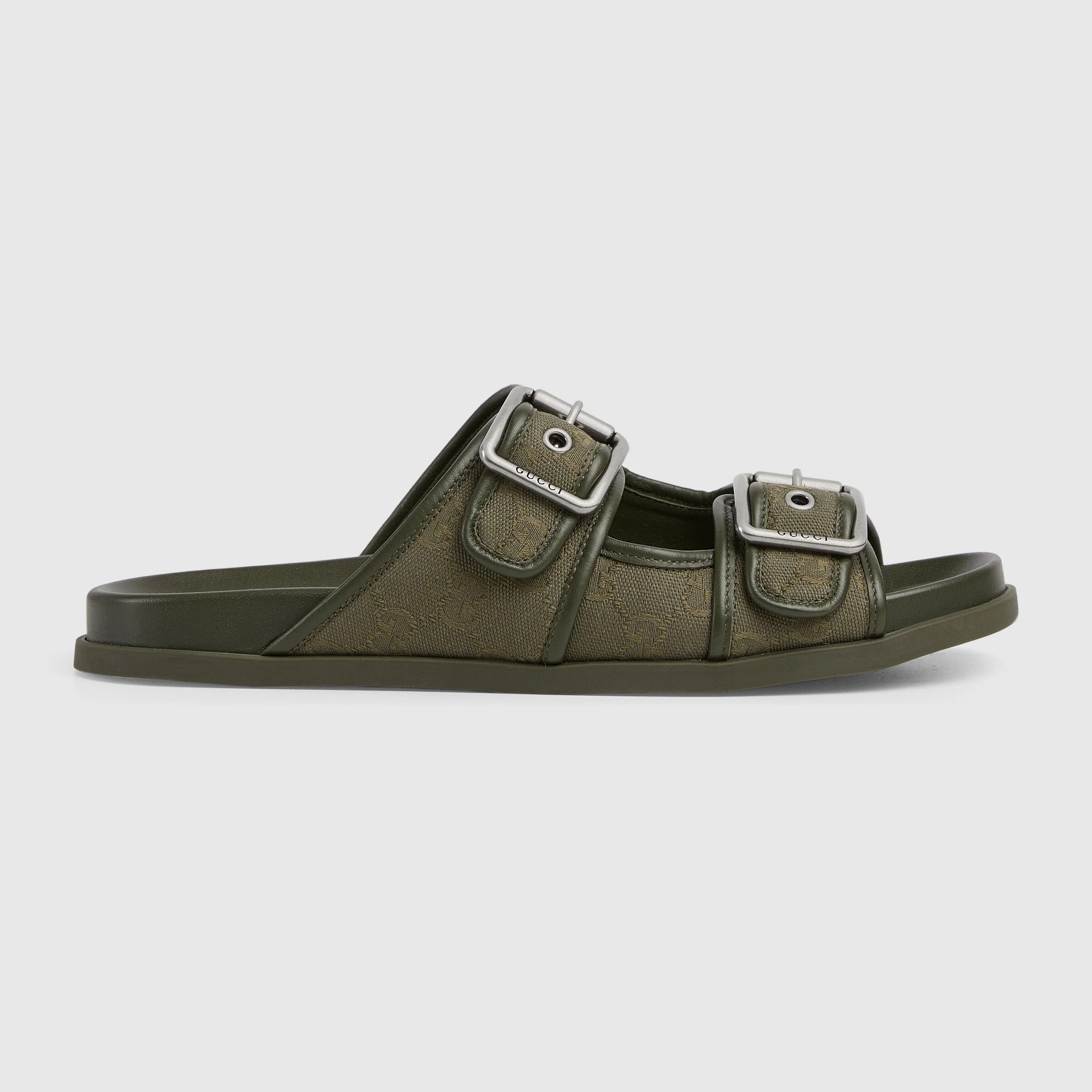 Gucci o1loc1c0326 831830 Men's Slide Sandals With Buckles Size US 6.5 / EU 39-40 - 1 Thumbnail