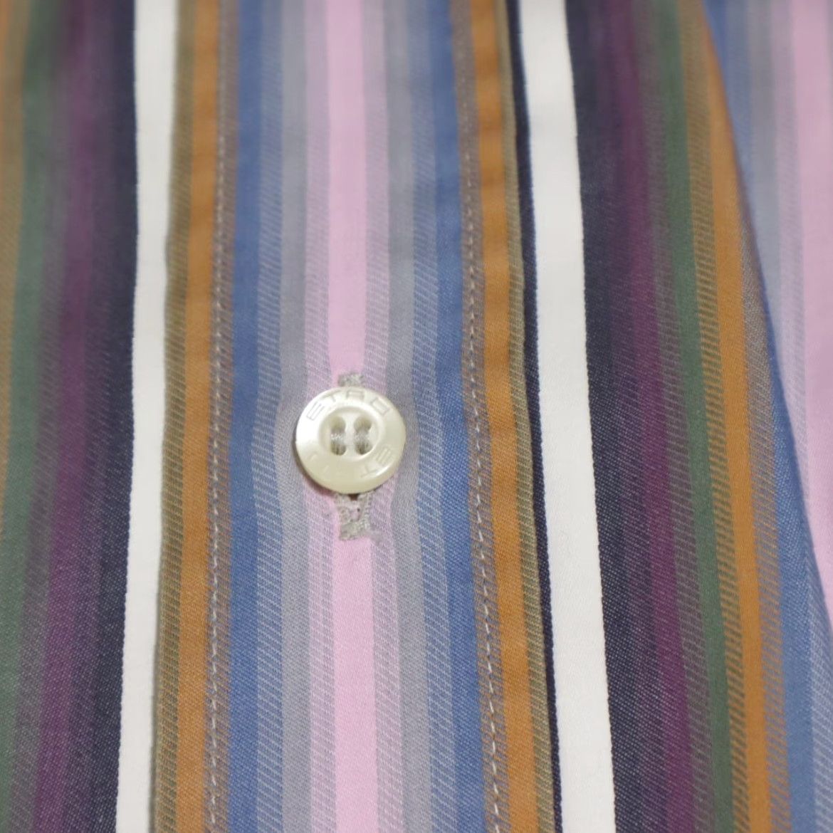Etro Etro Shirt Dress Cotton Striped Long Sleeve Button Up Mens 38 Multi-Colored 90s Etro Shirt Mens 38 Color: Multi-Colored Size 38R - 7 Thumbnail
