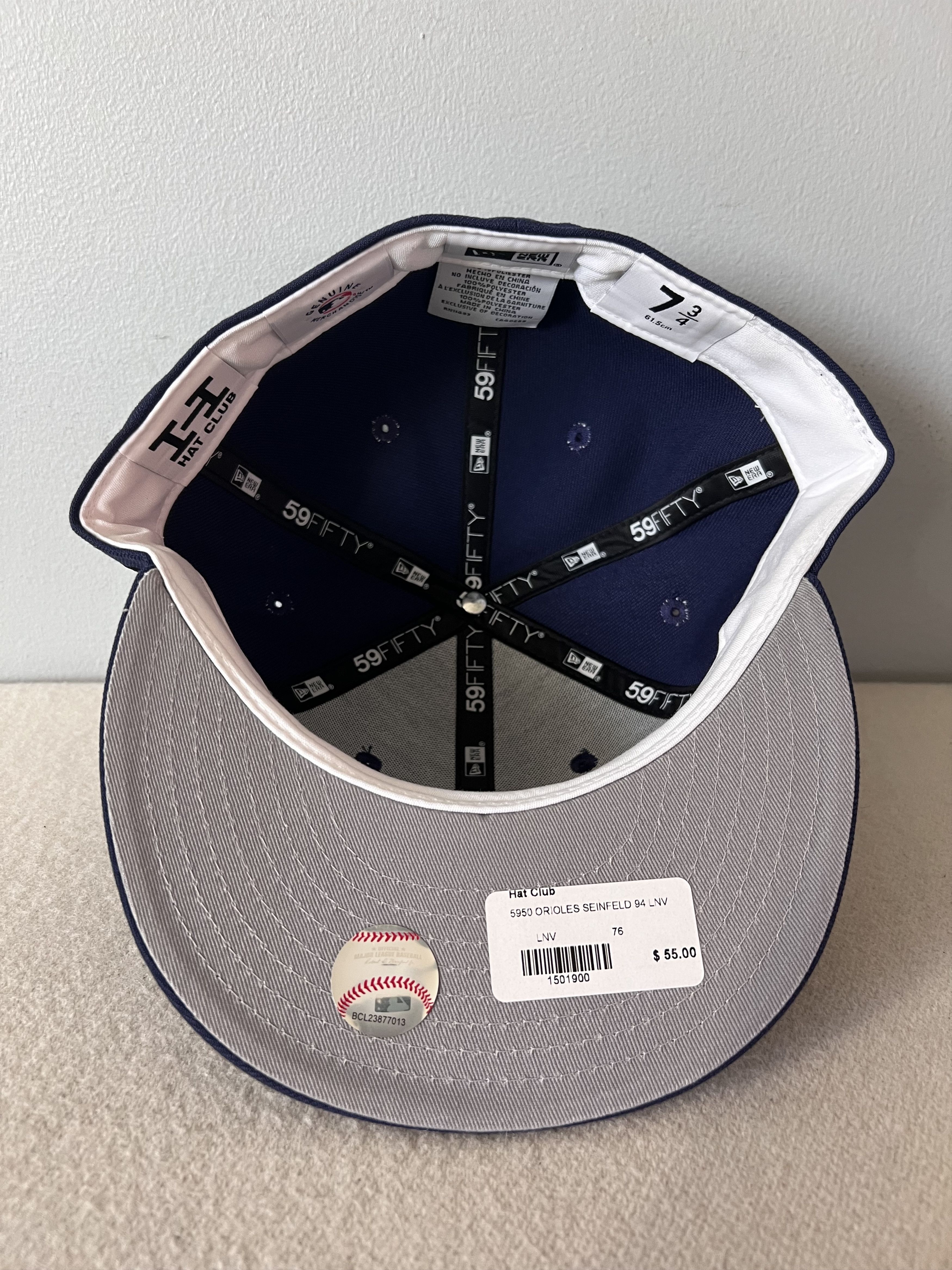 New Era 7 3/4 New Era Hat Club Seinfeld Baltimore Orioles 59FIFTY Size ONE SIZE - 6 Thumbnail