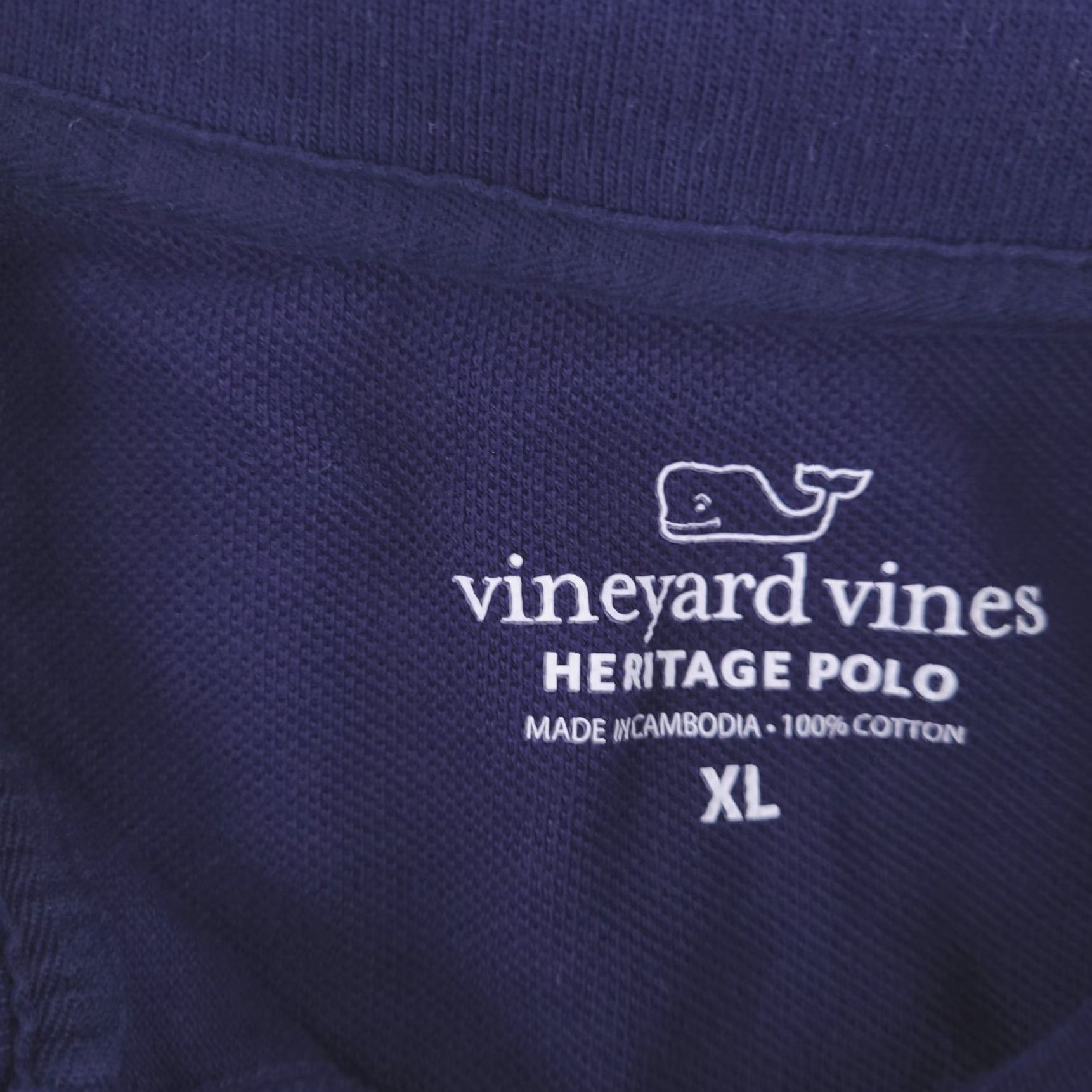 Vineyard Vines VINTAGE Vineyard Vines Polo Shirt Mens XL Blue Heritage Pique FITS SHORT Size US XL / EU 56 / 4 - 3 Thumbnail