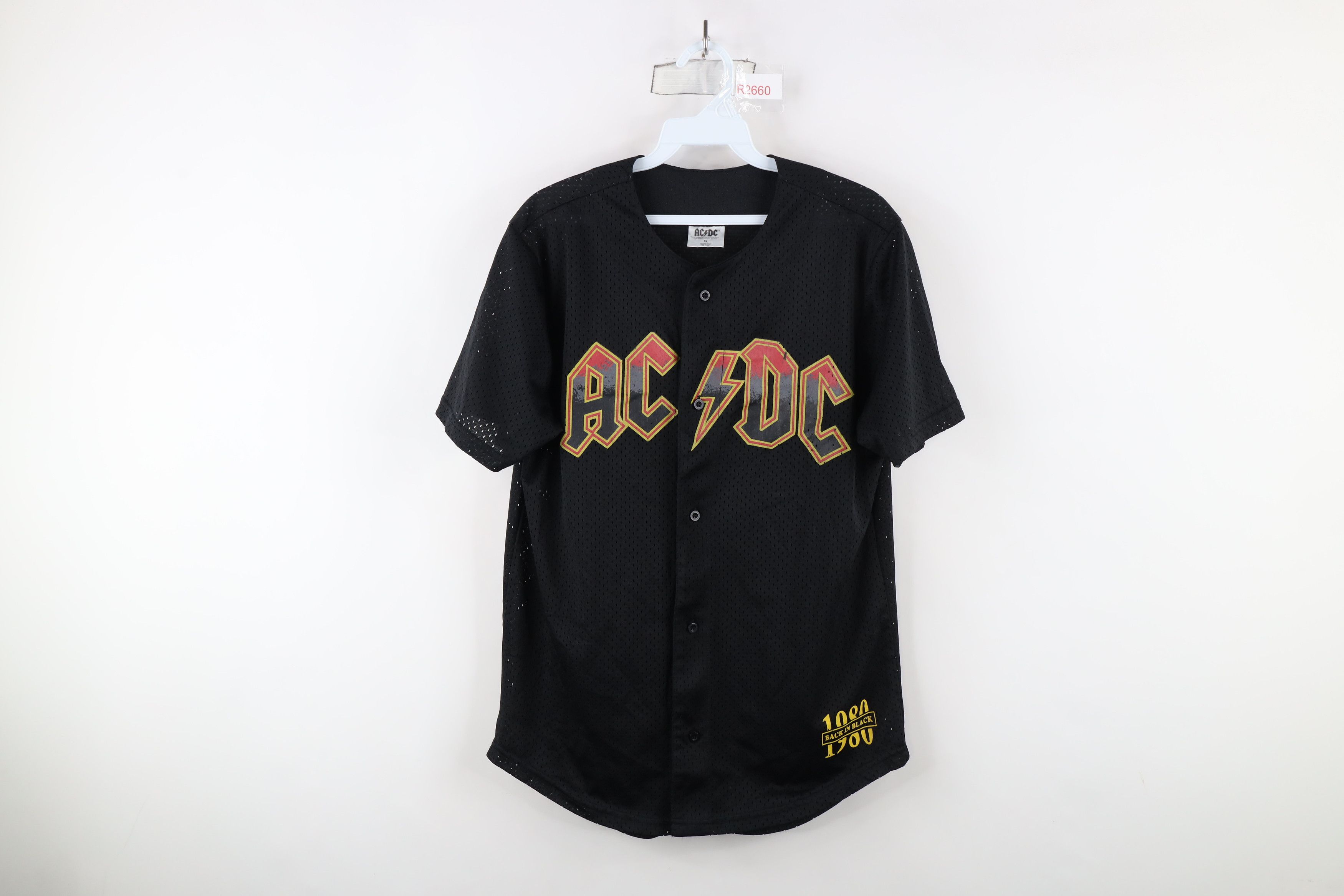 Vintage Retro In Black Hells Bells Tour ACDC Band Baseball Jersey Size US S / EU 44-46 / 1 - 1 Thumbnail