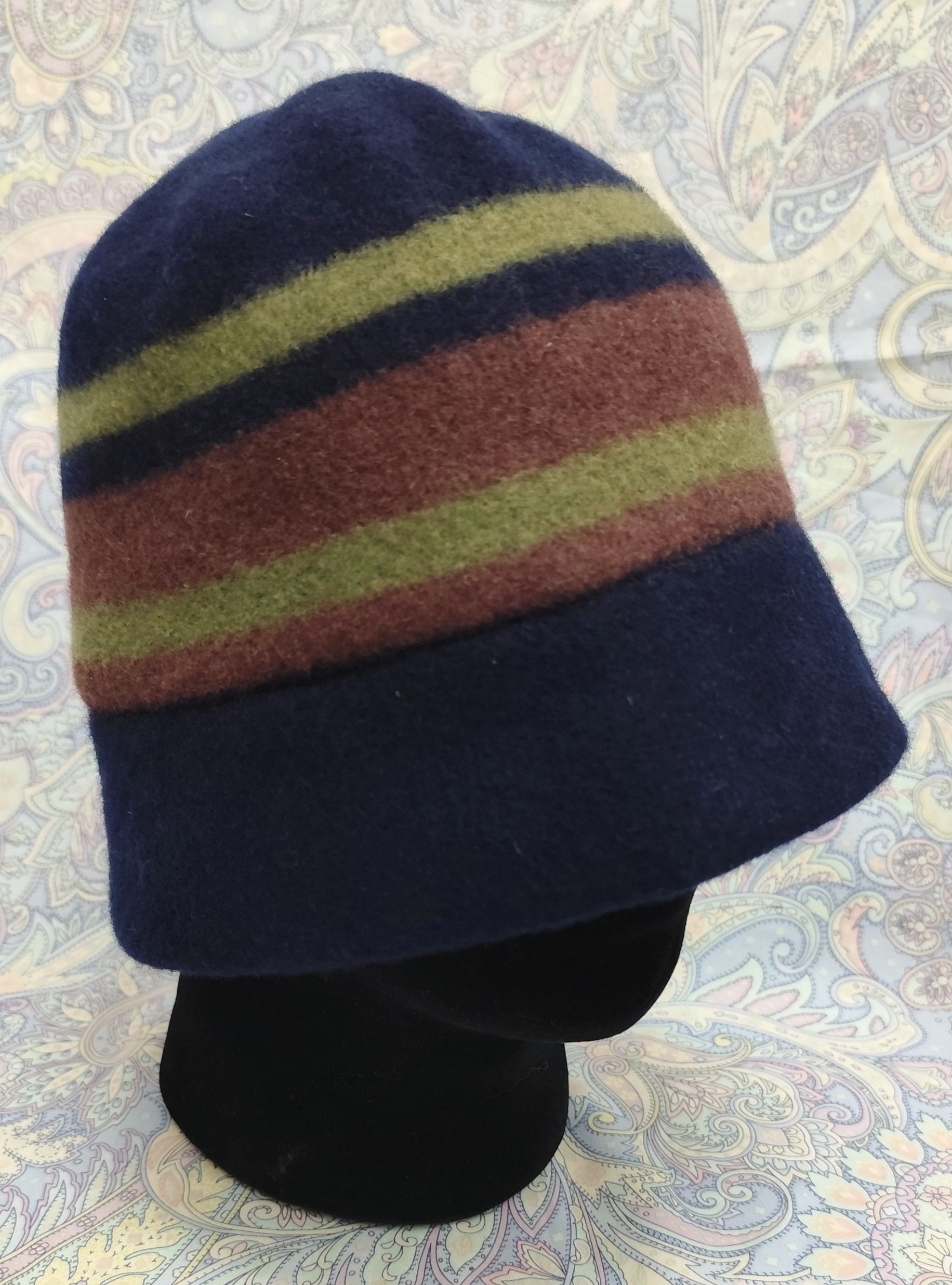 DAKS DAKS London Striped Wool Cloche Hat Size ONE SIZE - 2 Thumbnail