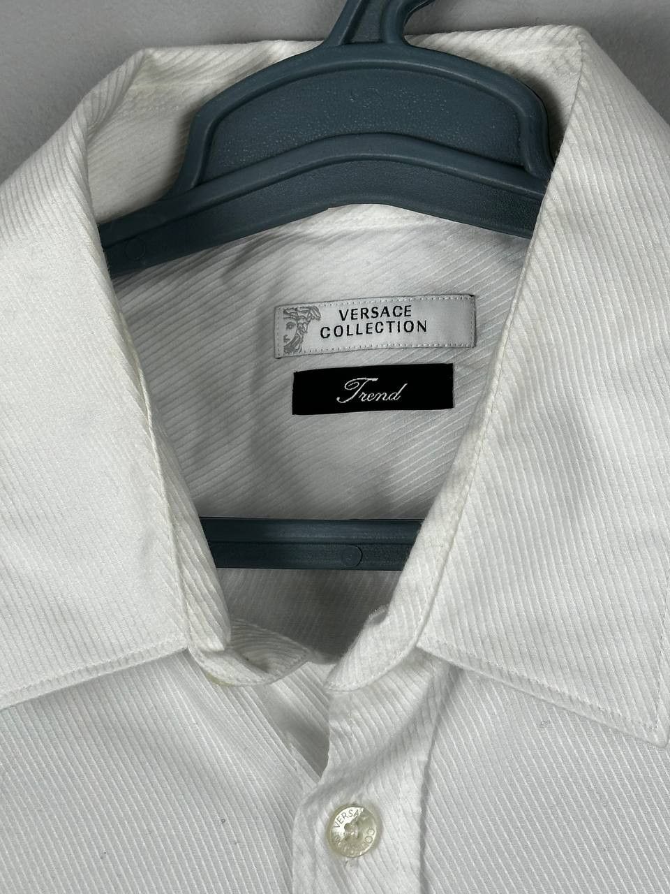 Versace Versace White Luxury Long Sleeve Shirt Size US L / EU 52-54 / 3 - 6 Thumbnail