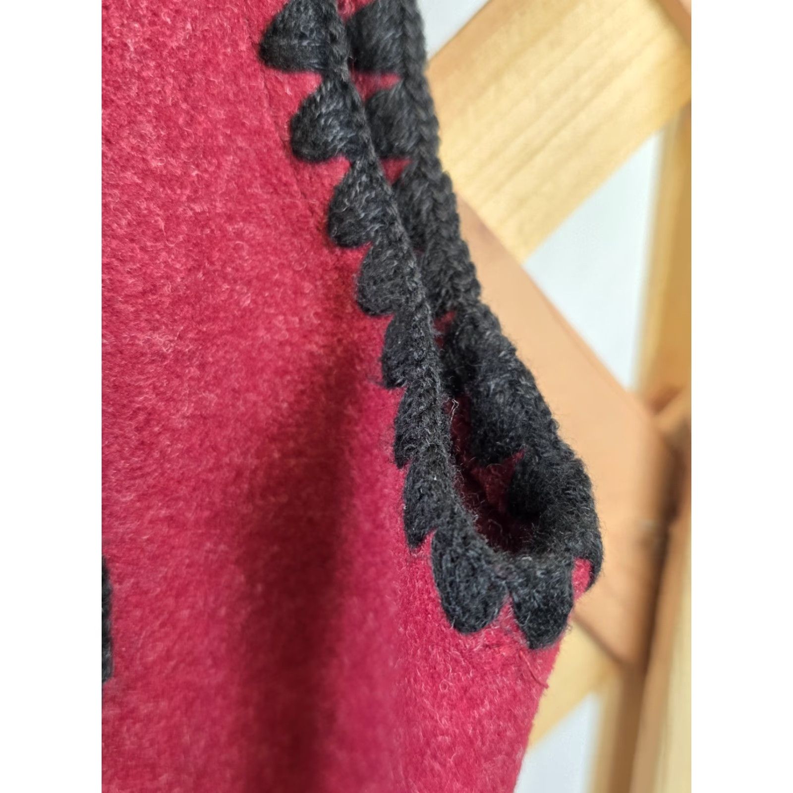 Vintage PrettyGarden NWT Women’s Tweed Vest Jacket Sleeveless Burgundy Size S - Belted Pocket Vest, Casual, Fall, Spring, Winter - Regular Women Size S / US 4 / IT 40 - 6 Thumbnail