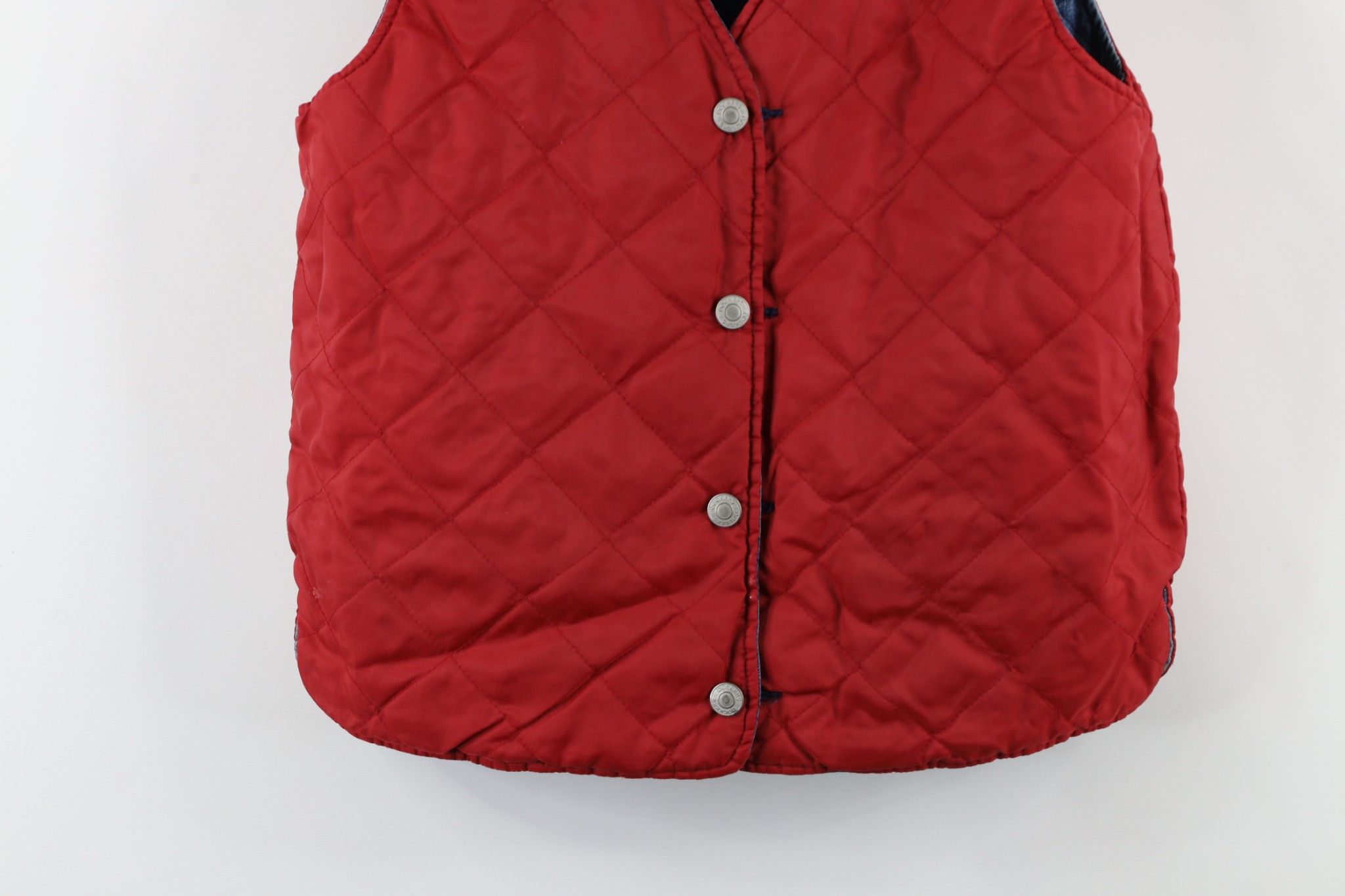 Vintage Vintage 90s Streetwear Reversible Quilted Denim Vest Jacket Size S / US 4 / IT 40 - 16 Thumbnail