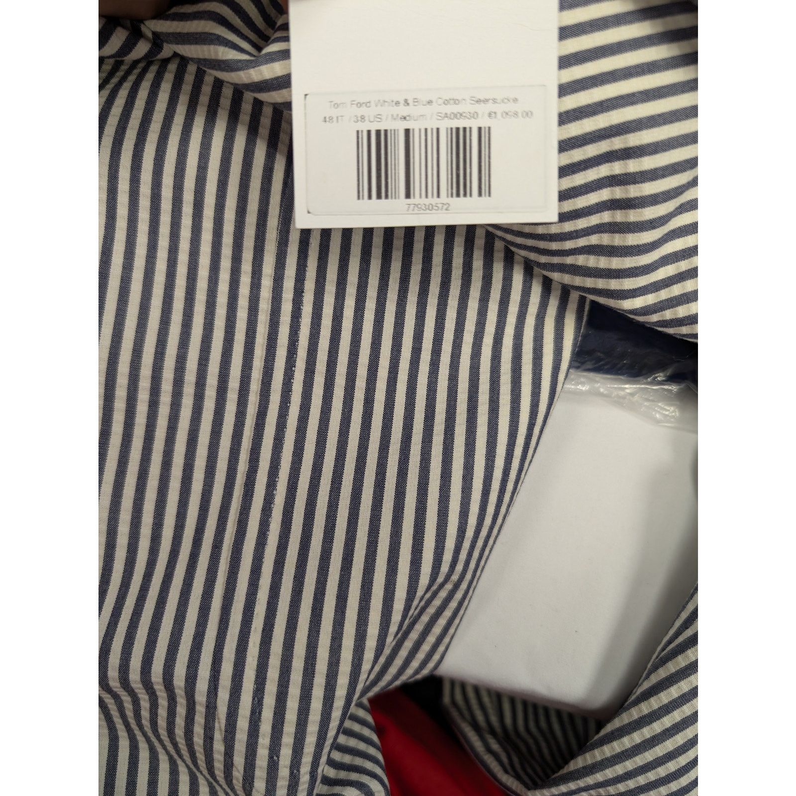 Tom Ford o1rshd1 CC20 Vestes Blousons Blazer Jacket in Blue/White Size US M / EU 48-50 / 2 - 19 Thumbnail
