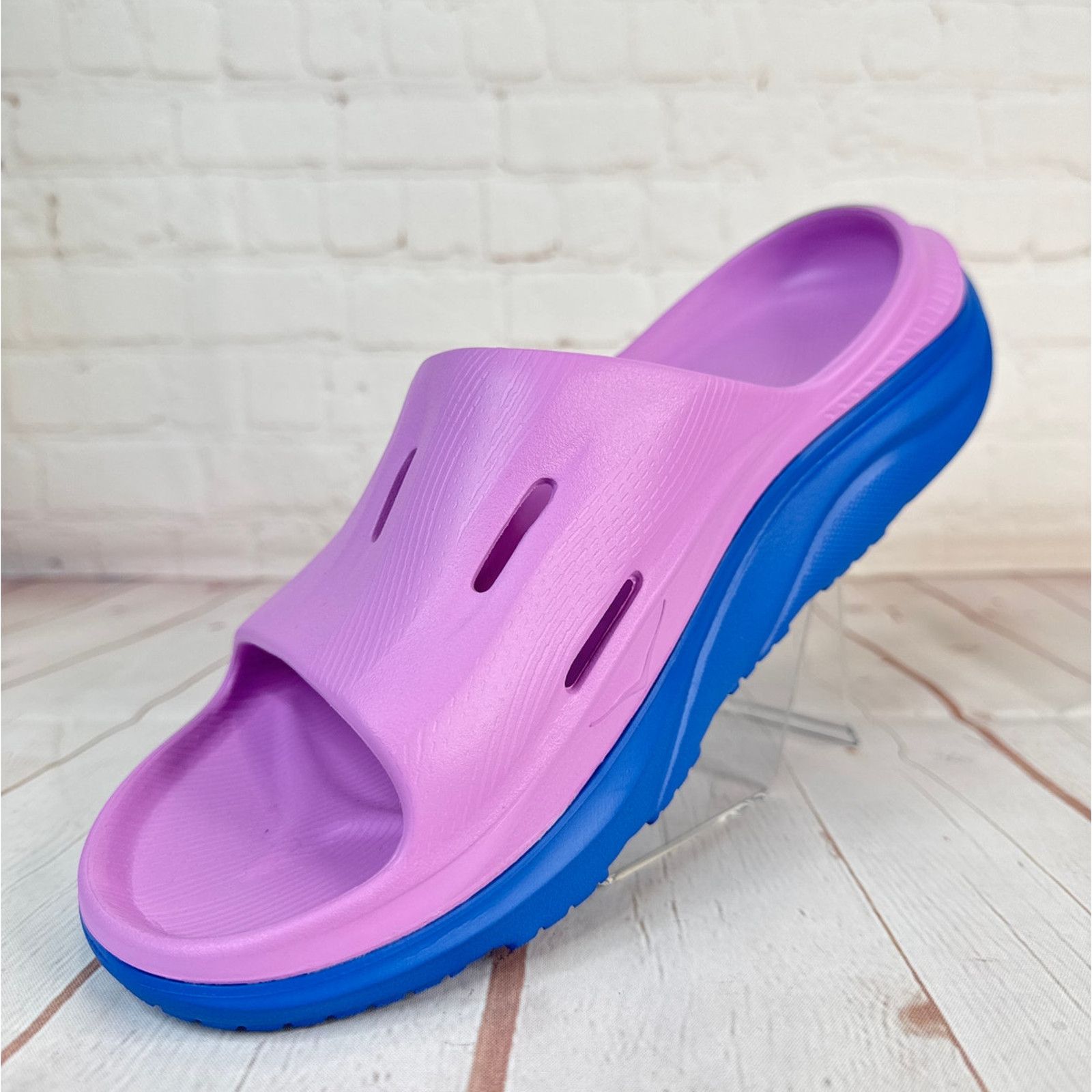 Hoka Hoka Ora Recovery Slide 3 Cyclamen/Coastal Sky Sandals Sz 11 Size US 11 / EU 44 - 4 Thumbnail
