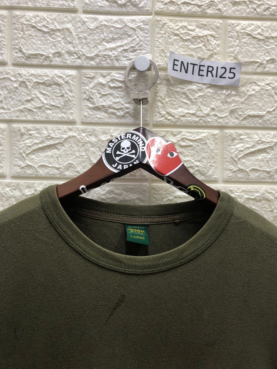 Vintage vintage Uniqlo Original wash for comfort sweater army green Size US L / EU 52-54 / 3 - 2 Thumbnail