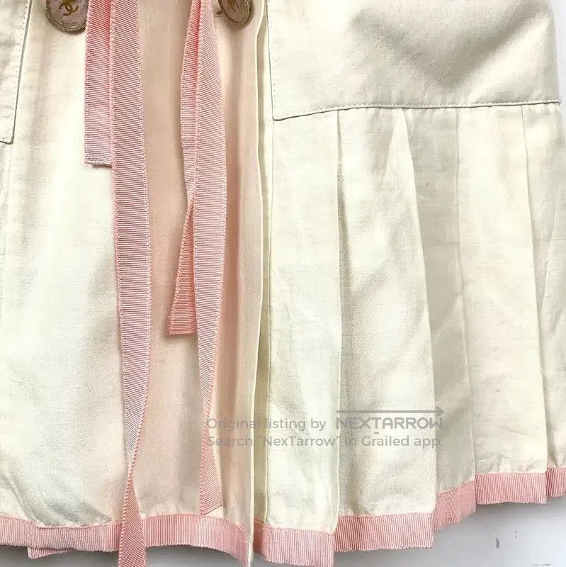 Chanel Chanel Beige Cotton Women's Dress . Size XXS / US 00 / IT 34 - 4 Thumbnail