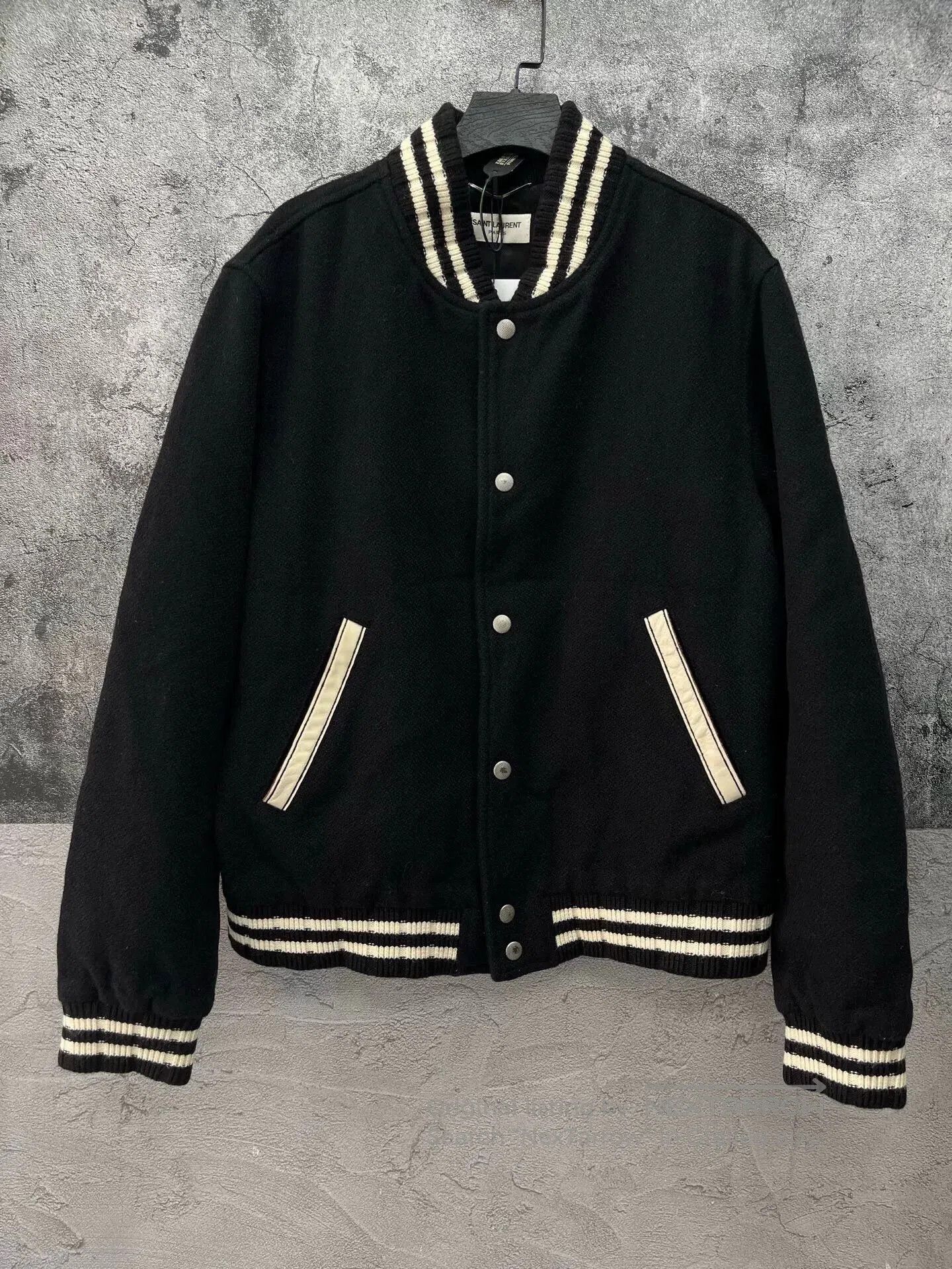 Saint Laurent Paris Saint Laurent Embroidered Baseball Jacket. Size US M / EU 48-50 / 2 - 1 Thumbnail
