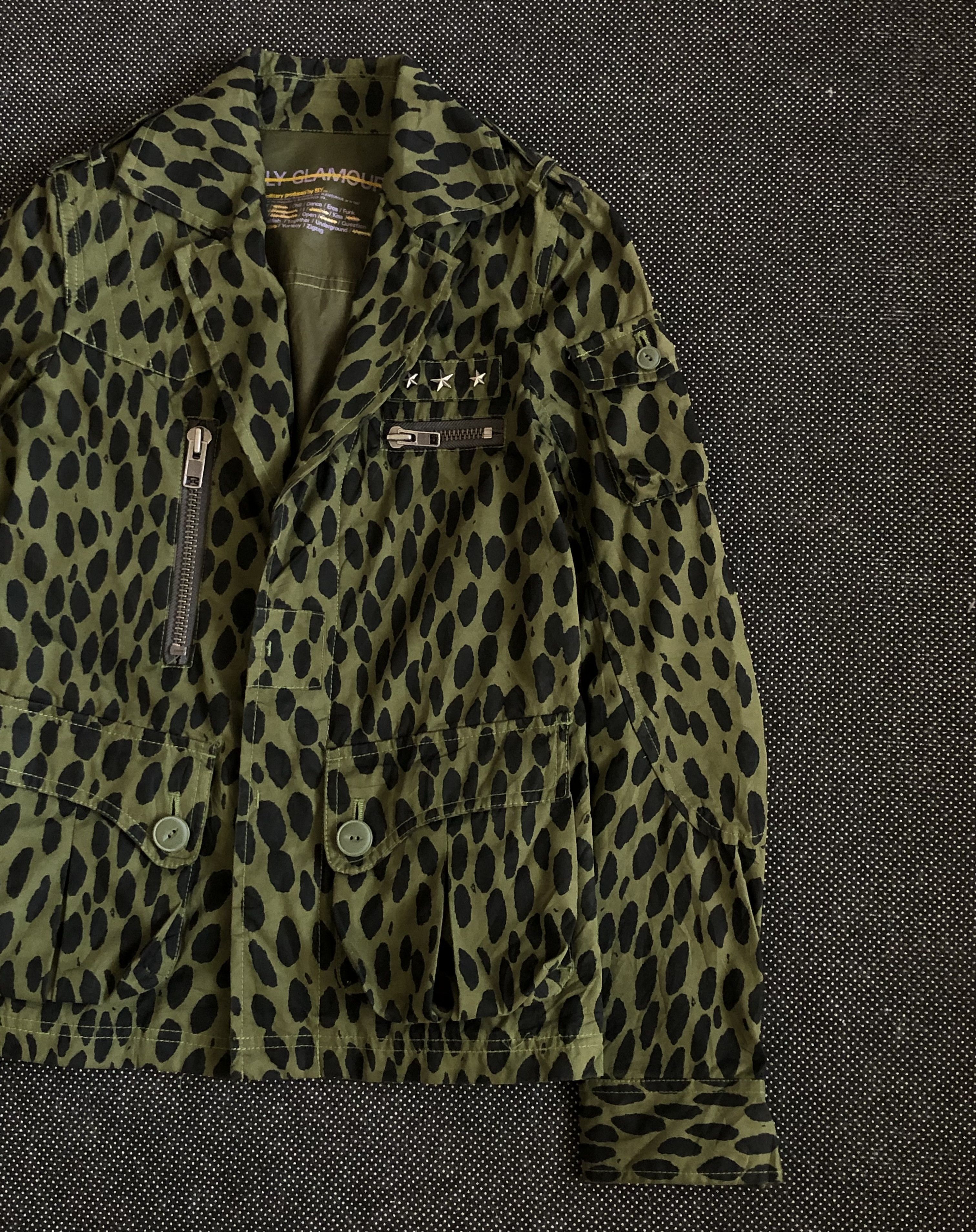 Japanese Brand SLY GLAMOUR JAPAN LEOPARD PRINT MILITARY JACKET 5-POCKETS Size US XS / EU 42 / 0 - 3 Thumbnail