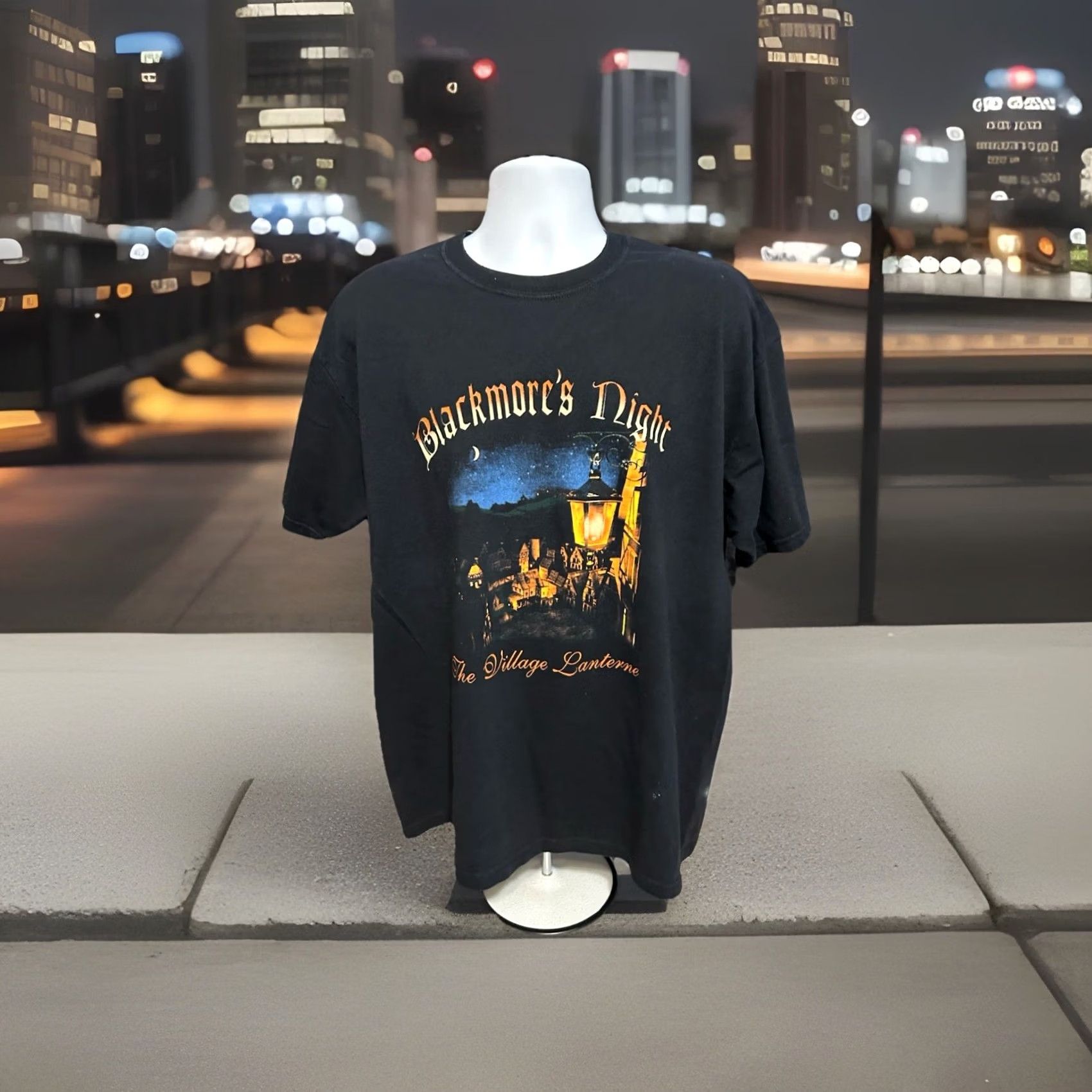 Vintage VTG Blackmore’s Night The Village Lanterne Shirt Men XL Black Short Sleeve 2006 Size US XL / EU 56 / 4 - 6 Thumbnail