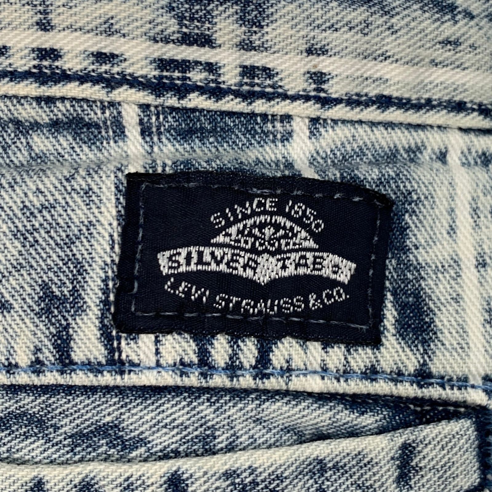 Levi's LEVI STRAUSS Blue White Stripe Denim Straight Pleated Jeans Size US 36 / EU 52 - 4 Thumbnail