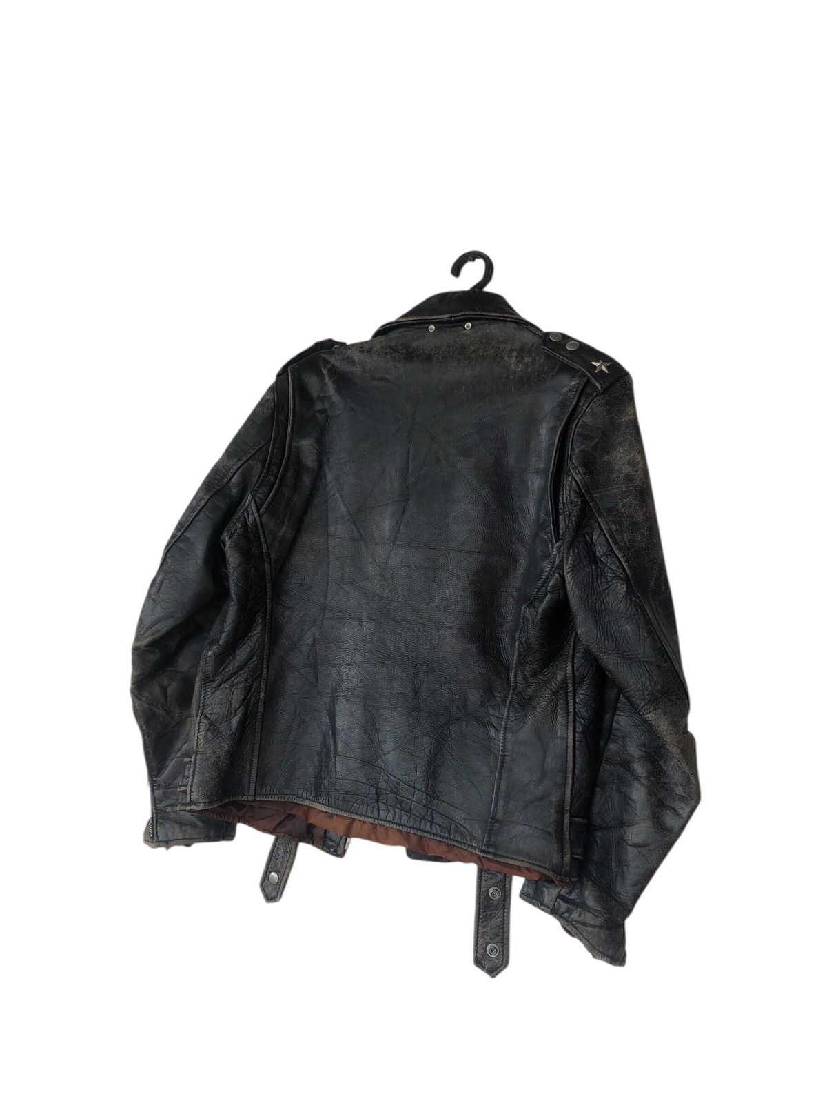 Leather × Vintage Steerhide Vintage Double Collar Leather Jacket Size US M / EU 48-50 / 2 - 5 Thumbnail