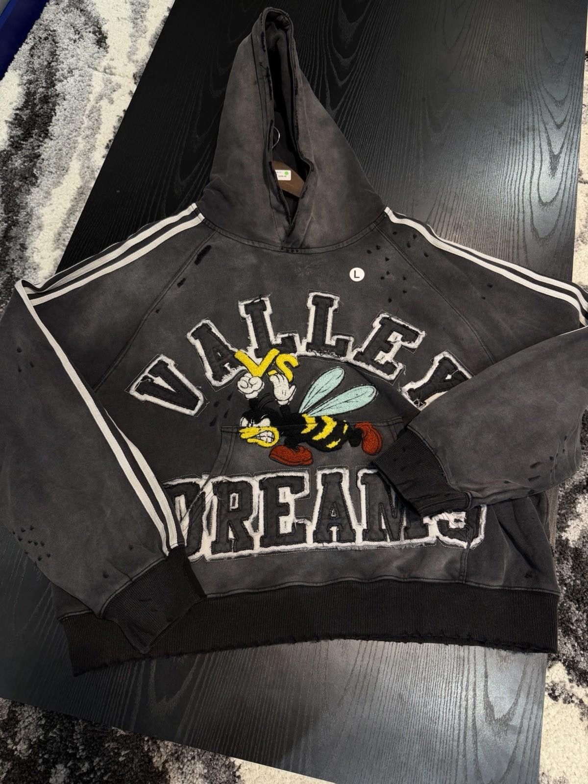 Vale Size L - Vale Black Pull Over Hoodie Black Authentic Valley Size US L / EU 52-54 / 3 - 6 Thumbnail