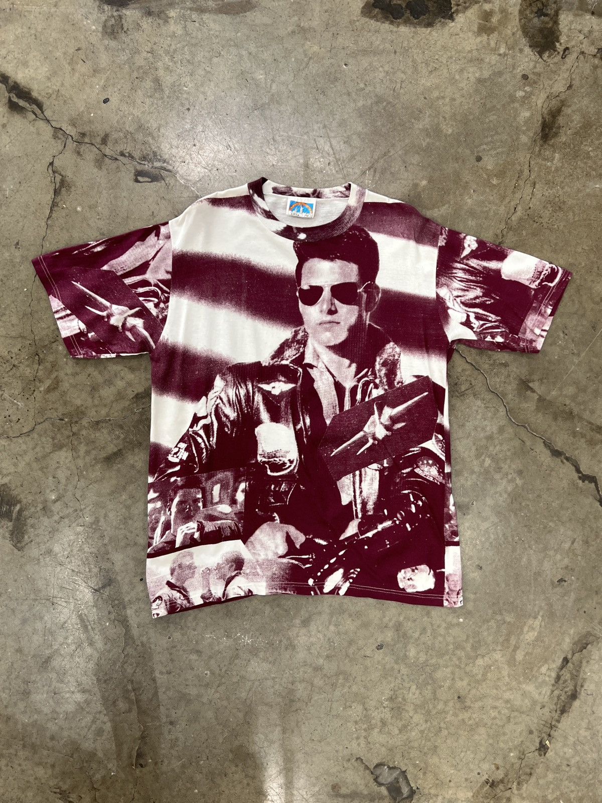 Vintage Vintage AOP Top Gun Tom Cruise Maverick Movie Tee XL Size US XL / EU 56 / 4 - 2 Thumbnail