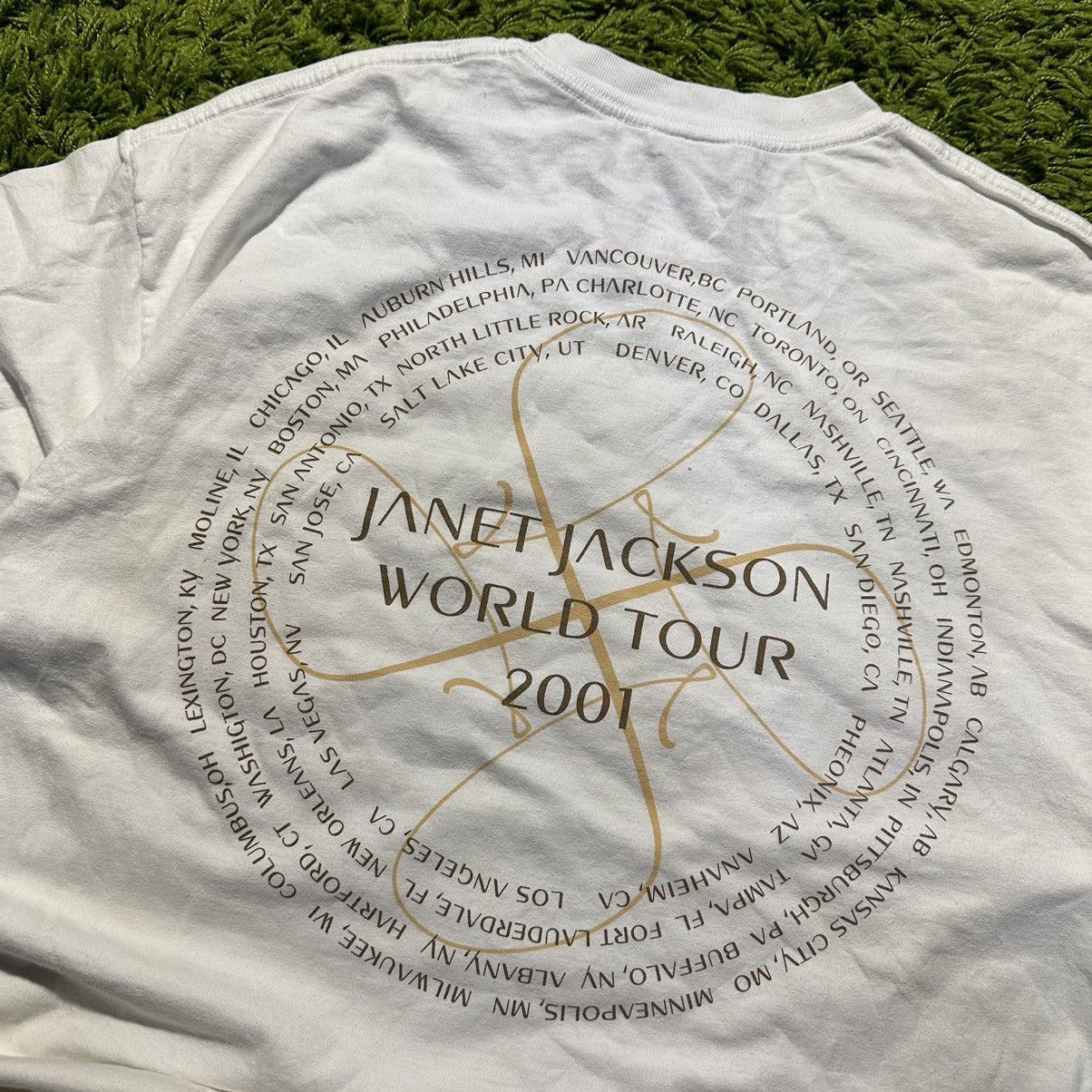 Vintage Vintage 2001 Janet Jackson All For You Tour Tee Size US XL / EU 56 / 4 - 4 Thumbnail