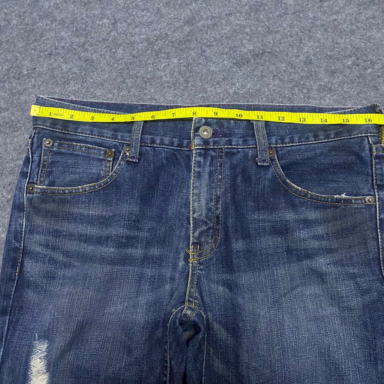 If Six Was Nine 💥Best Offer💥Vintage Takeo Kikuchi Distressed Denim Size US 36 / EU 52 - 3 Thumbnail