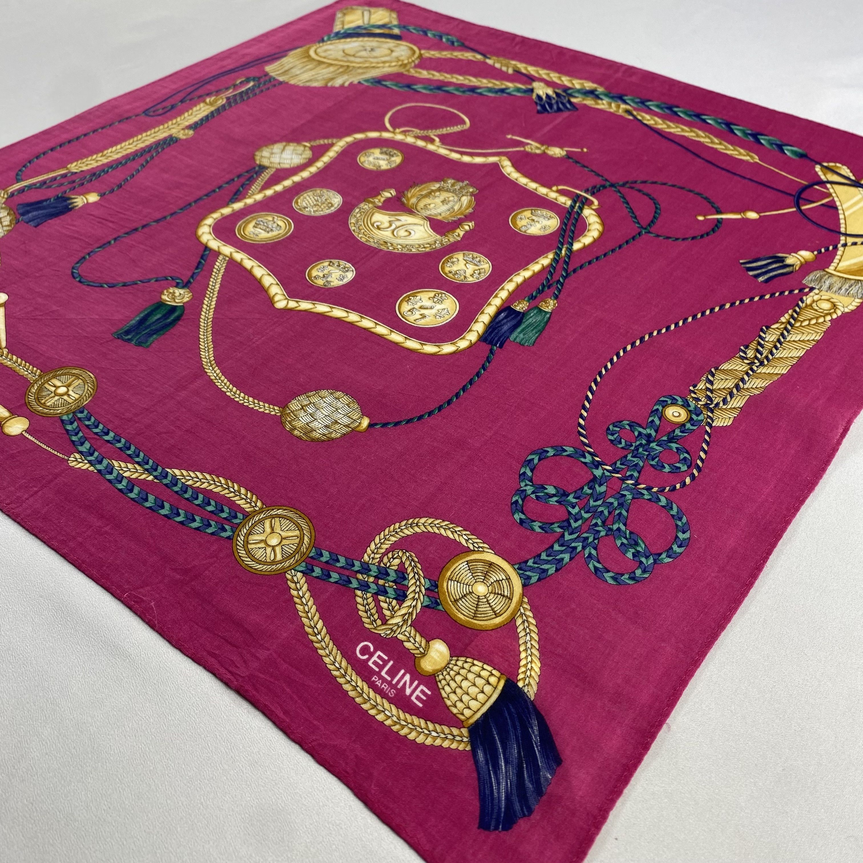 Celine × Vintage Celine Handkerchief / Neckerchief / Bandana-P1161 Size ONE SIZE - 2 Thumbnail