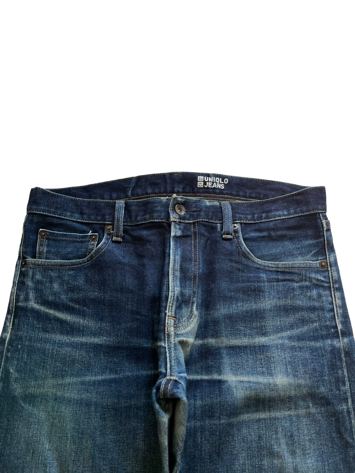 Uniqlo Vintage Japanese Uniqlo Selvedge Faded Indigo Style Jeans Size US 34 / EU 50 - 5 Thumbnail