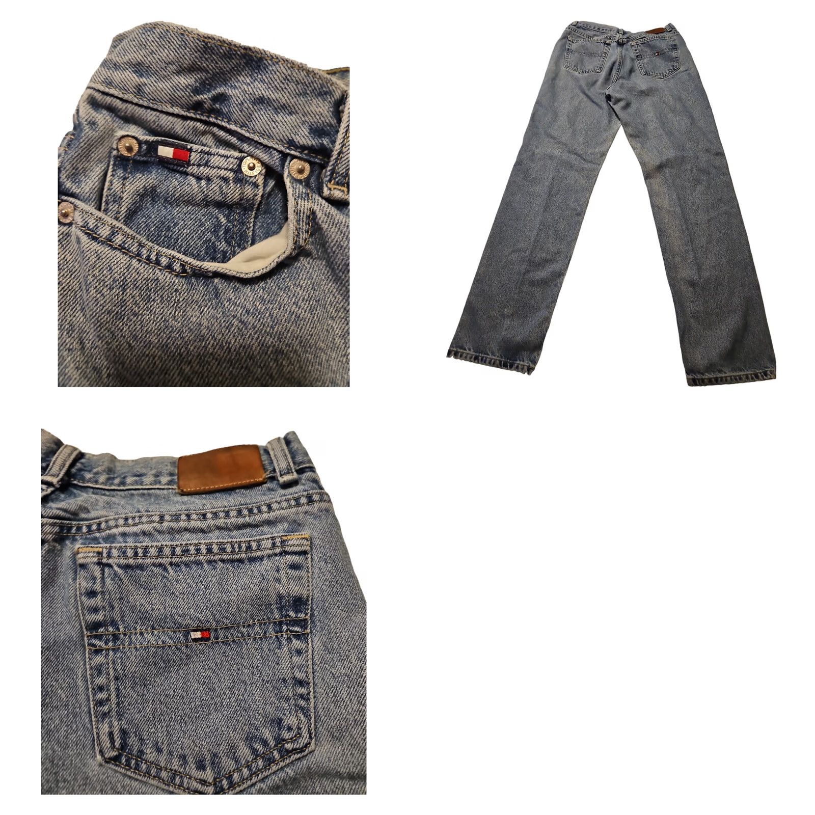 Tommy Hilfiger VINTAGE Tommy Hilfiger Jeans Women 10 Stone Wash 5-Pocket Denim Regular Straight Stone Beig e Logo Embroidered Zipper Button 100% Cotton Mexico"} Size 32" / US 10 / IT 46 - 8 Thumbnail