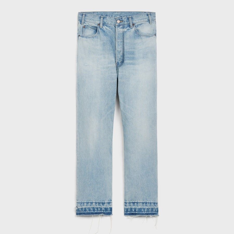 Celine o1d2blof0226 Denim Jeans in Light Blue Size US 32 / EU 48 - 1 Thumbnail