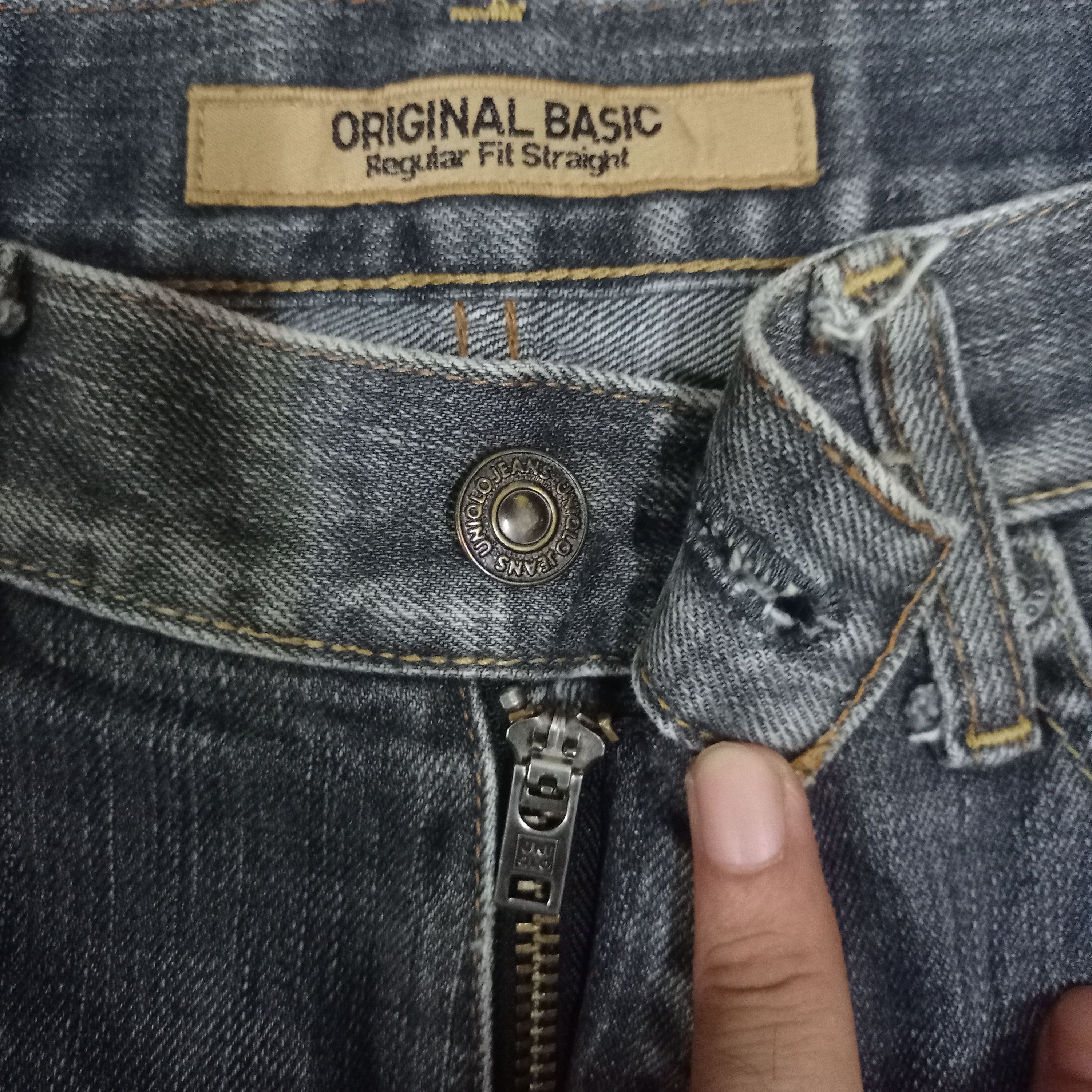 Japanese Brand × Uniqlo Vintage Japanese Uniqlo Faded Black Jeans 30x31 Size US 30 / EU 46 - 3 Thumbnail