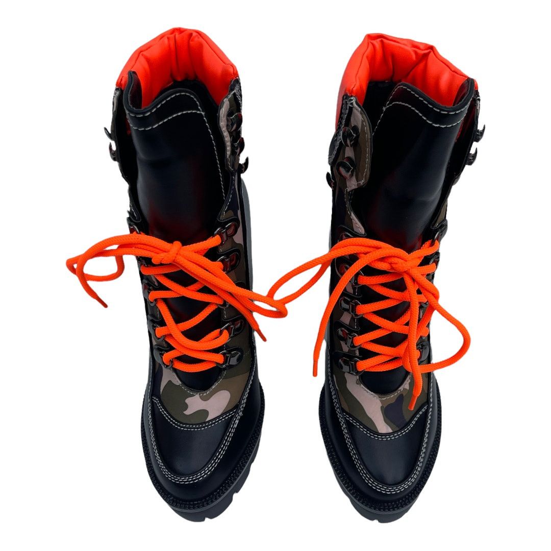 Azalea Azalea Wang Camouflage Lace Up Block Heeled Platform Boots 8 Size US 8 / IT 38 - 3 Thumbnail