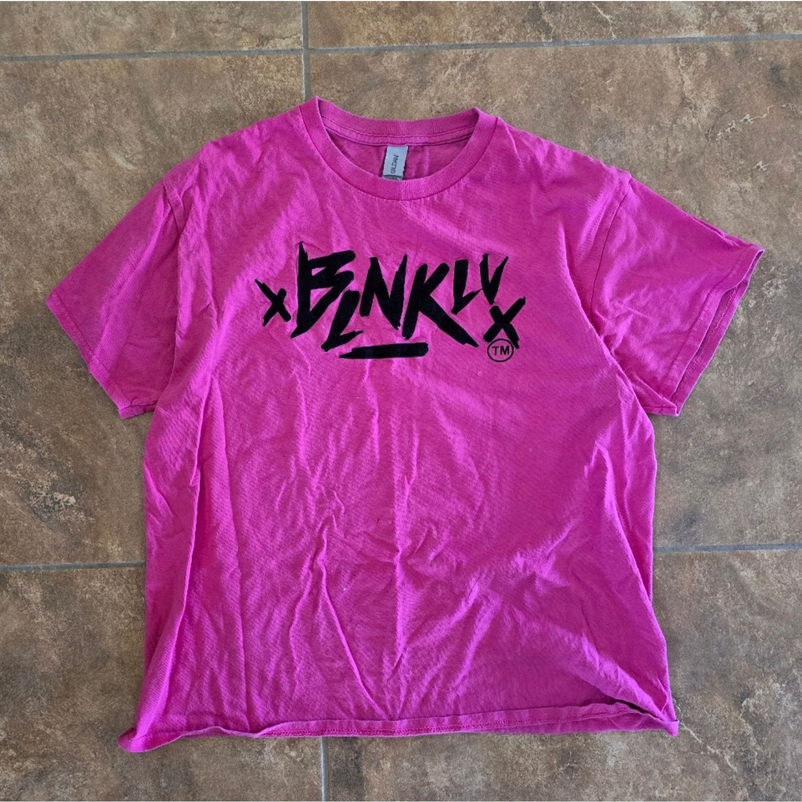 Gildan Pink Vibrant BLNKLV Short Sleeve Size L / US 10 / IT 46 - 1 Thumbnail