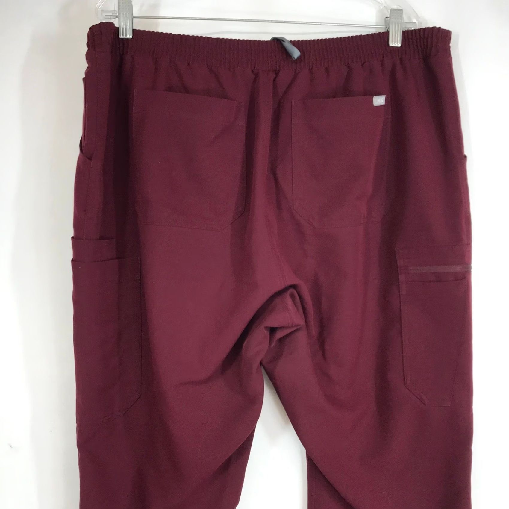 Vintage FIGS Technical Collection Scrub Pants Women's XL Burgundy Style TW2000R Size 40" / US 18 - 5 Thumbnail