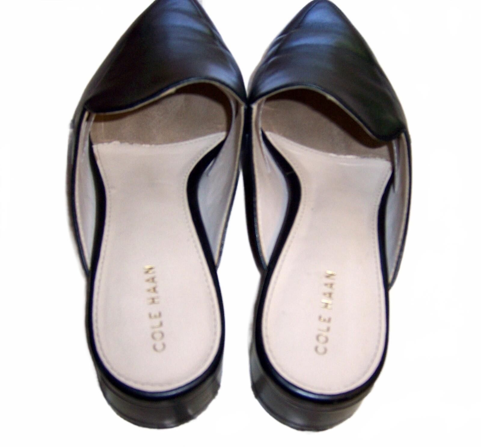 Cole Haan Cole Haan Women's Piper Leather Pointed-Toe Mules - US8 Size US 8 / IT 38 - 5 Thumbnail