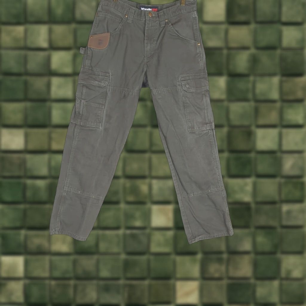 Wrangler Wrangler Riggs Pants Mens 32x30 Moss Green Ripstop Cargo Double Knee Workwear Size US 32 / EU 48 - 1 Thumbnail