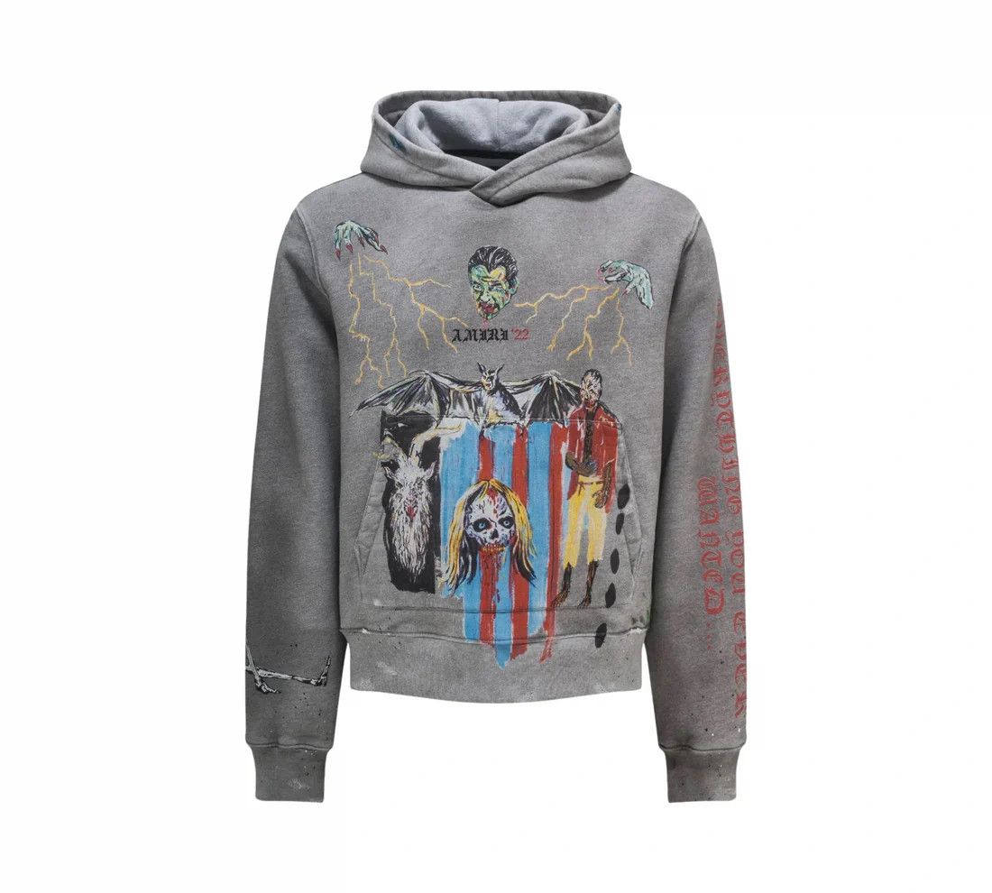 o1gr1nt0924 Blood 38' Hoodie in Grey