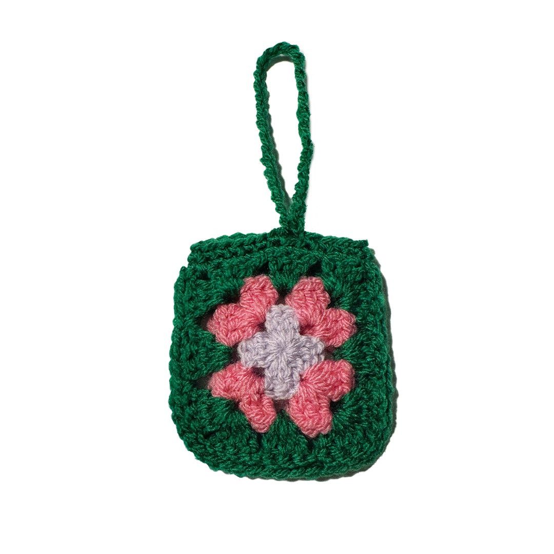 Handmade Small crochet bag charm pouch Size ONE SIZE - 1 Thumbnail