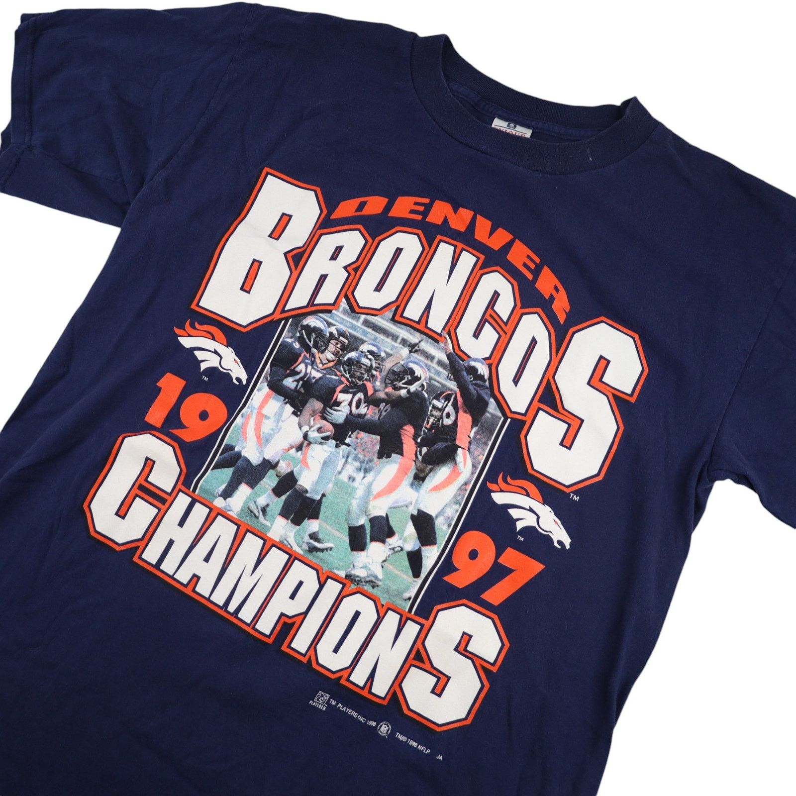 NFL × Vintage Vintage 1997 Denver Broncos Champions Graphic T Shirt Size US L / EU 52-54 / 3 - 2 Thumbnail