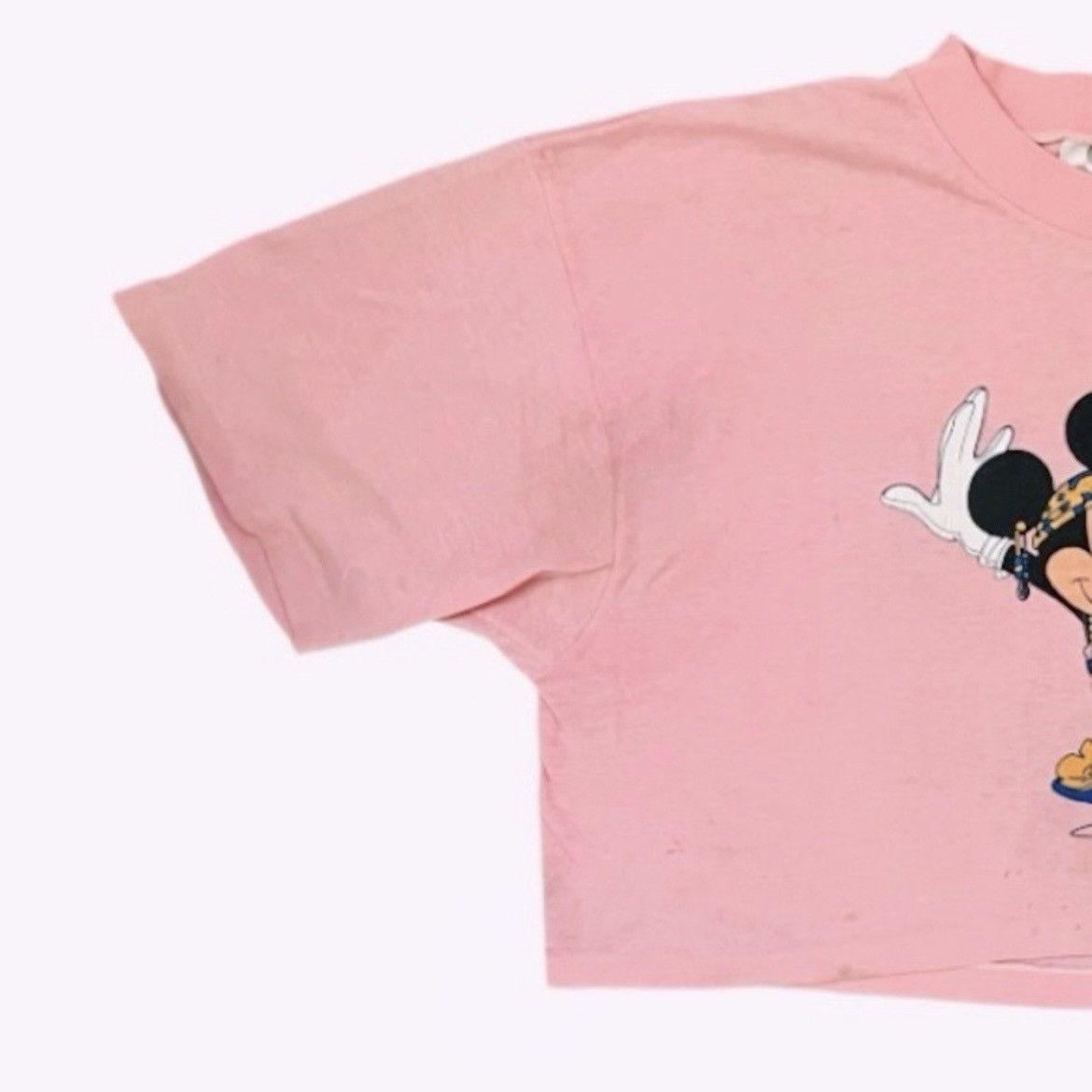 Disney Vintage Disney Minnie Pink Cropped T-Shirt Rare Size ONE SIZE - 8 Thumbnail