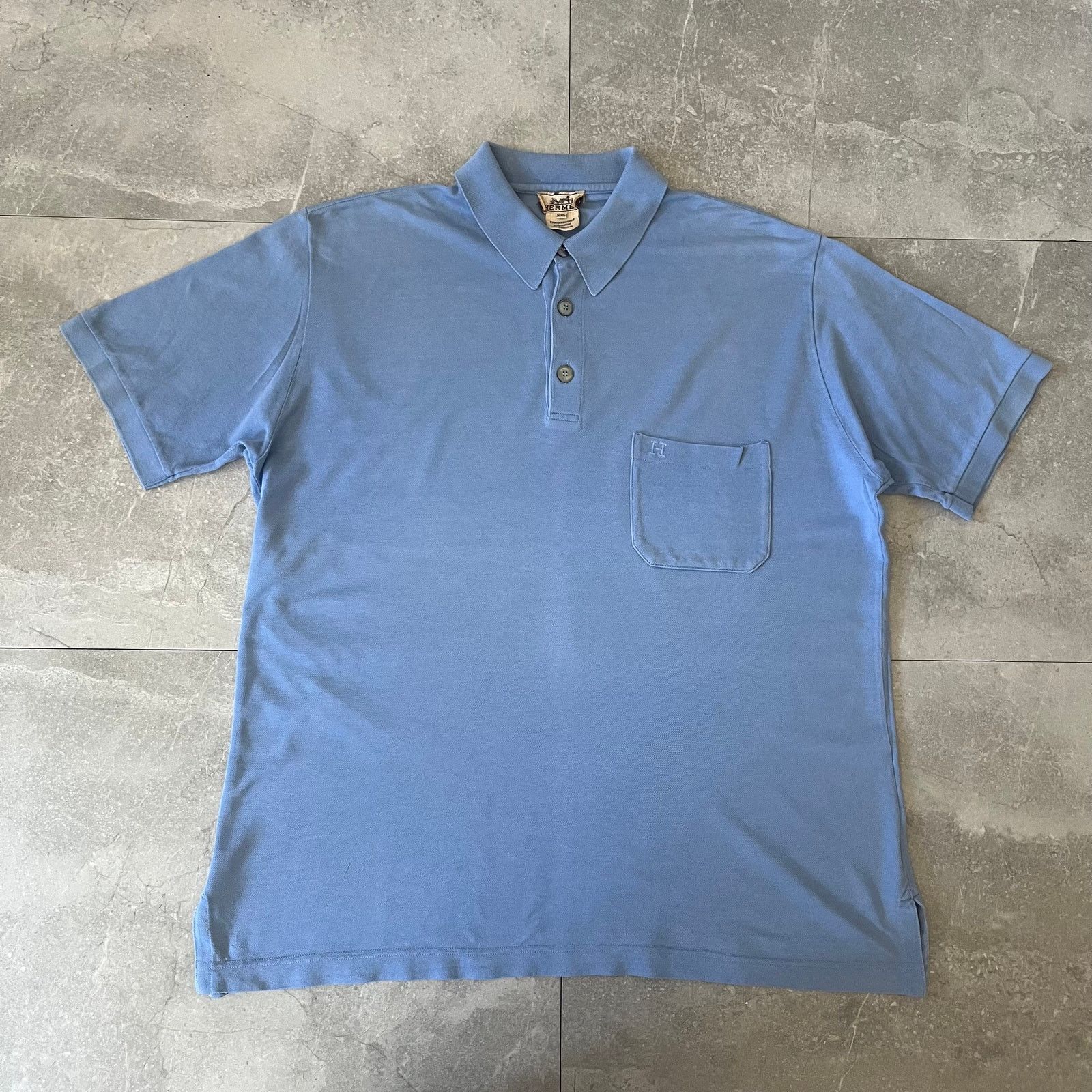 Hermes Vintage Hermès Men’s Polo Shirt – Size XXL – Made in Italy Size US XXL / EU 58 / 5 - 2 Thumbnail