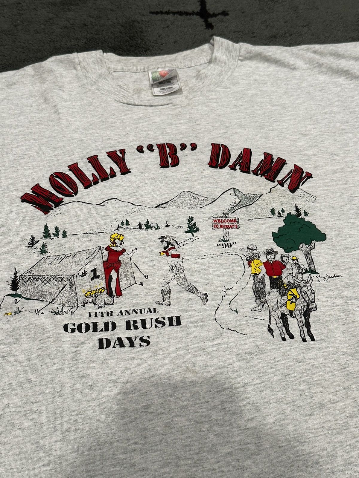 Vintage Vintage “Molly B Damn” Gold Rush Tee Shirt Size US XL / EU 56 / 4 - 2 Thumbnail